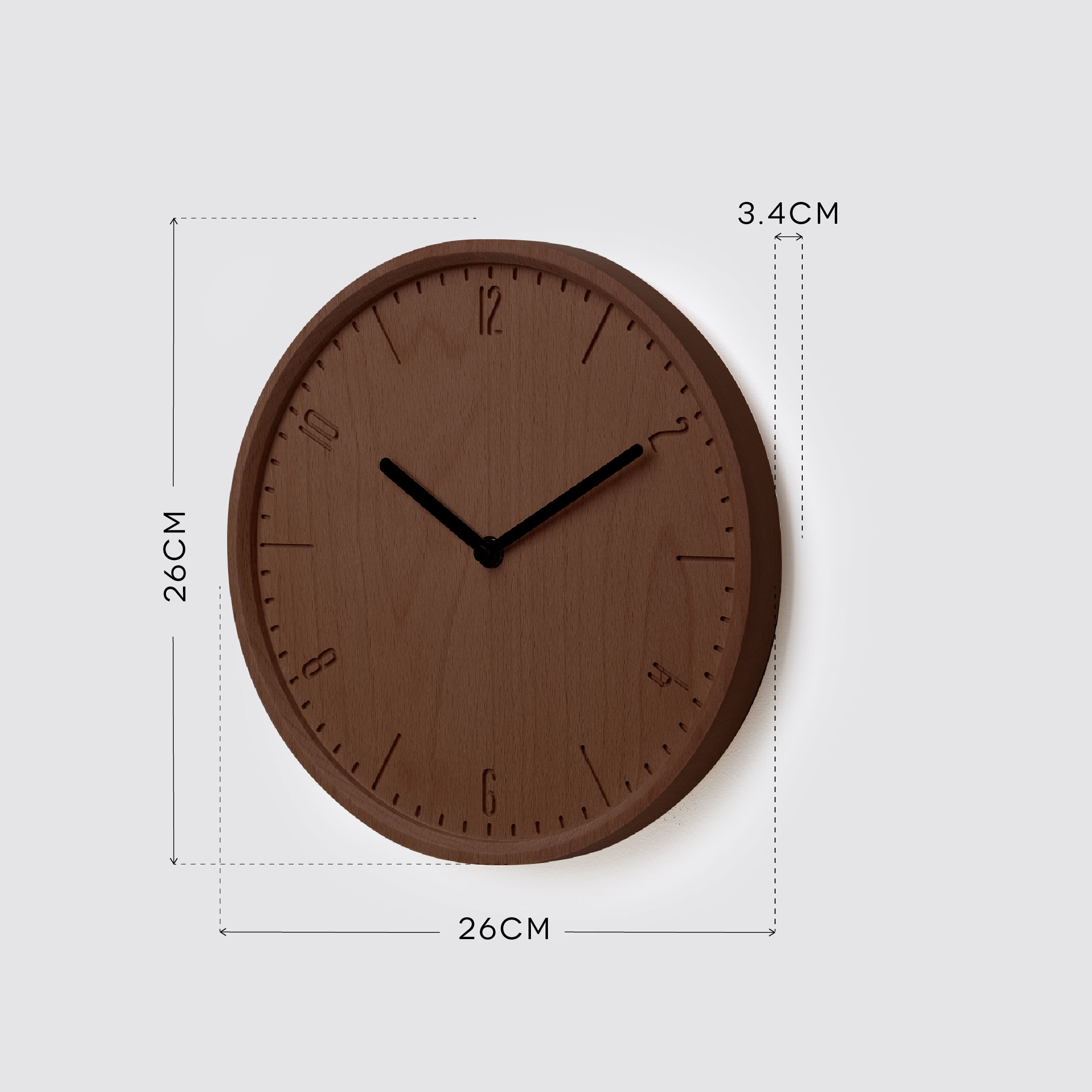 COBY-W 26 wall clock