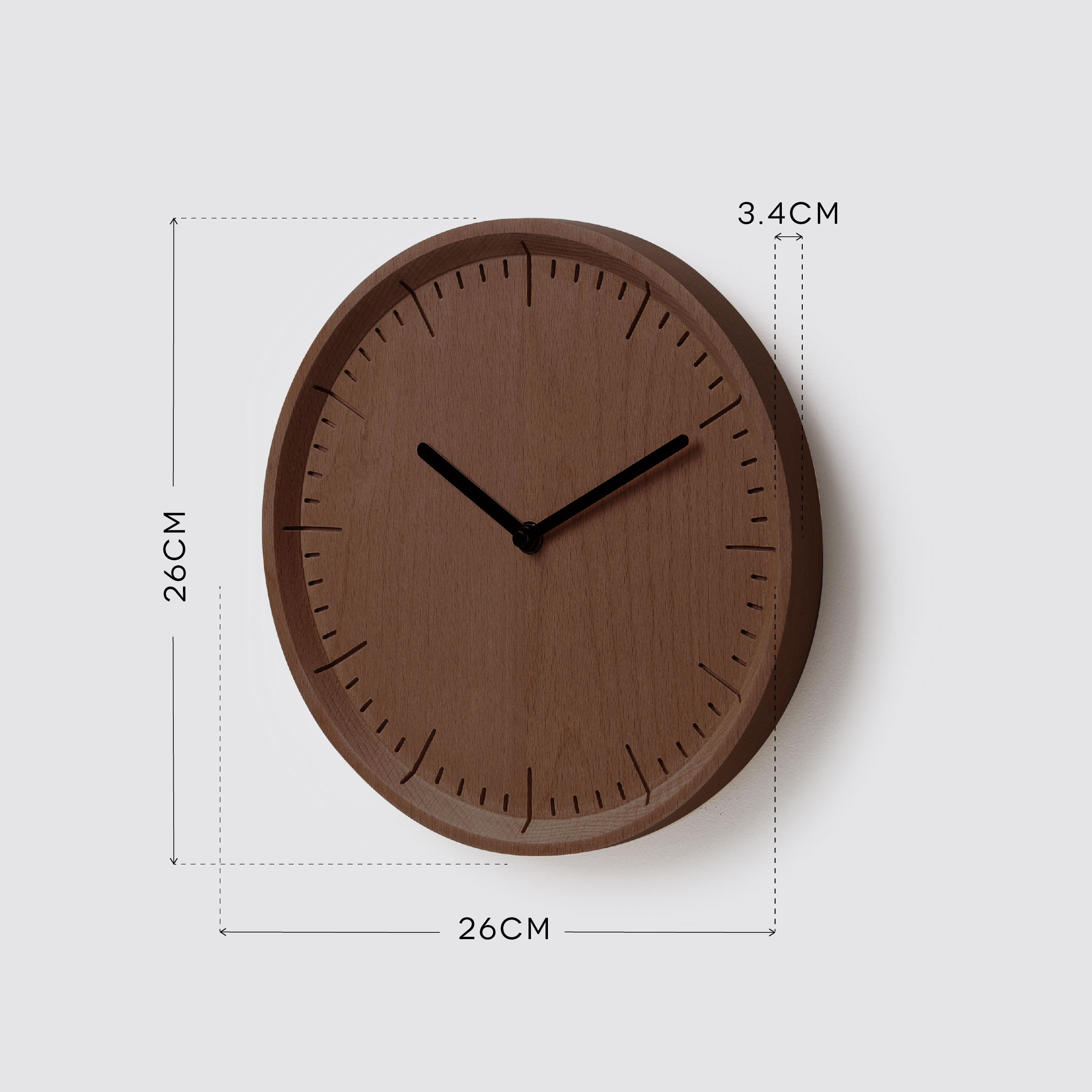 METER 26 wall clock