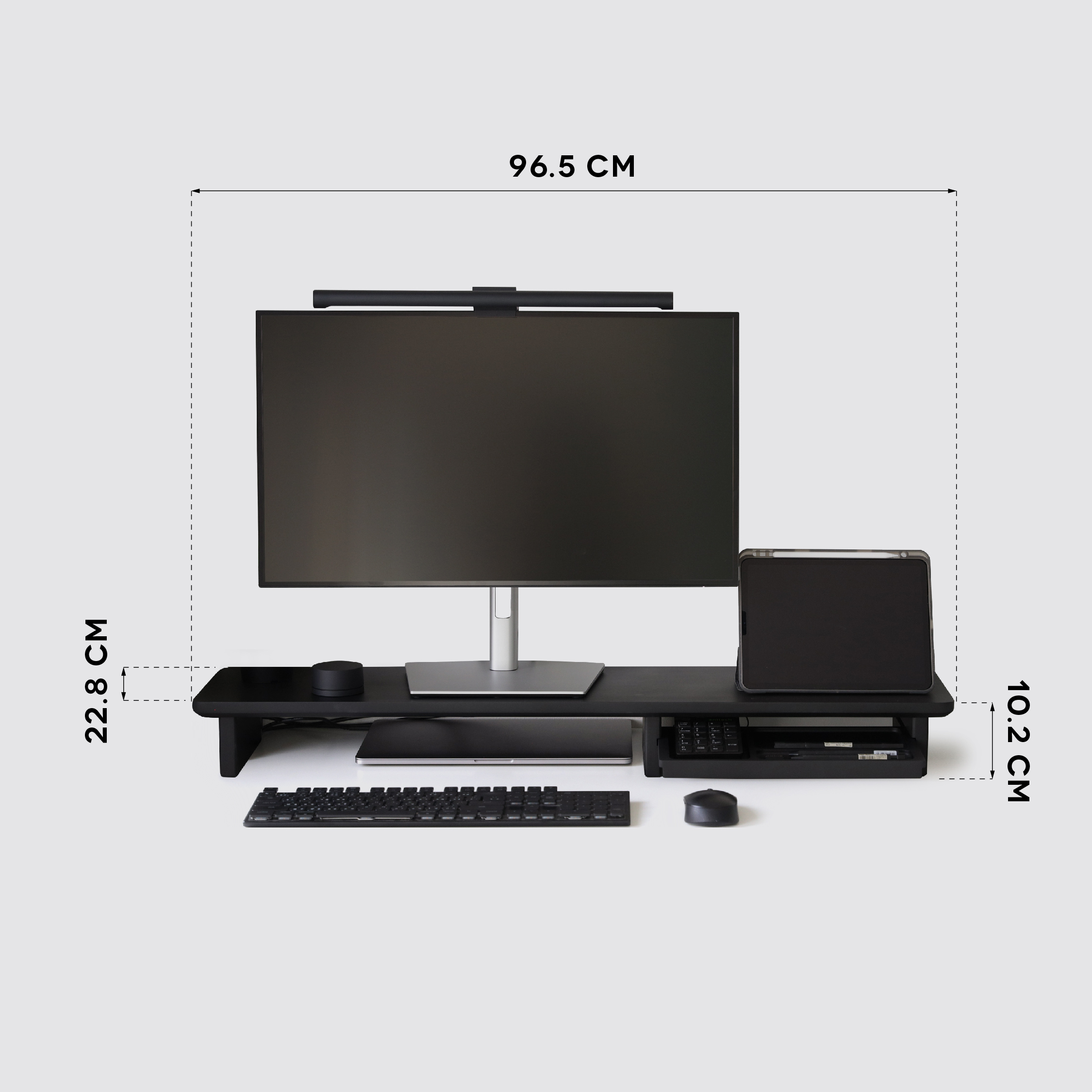THOMAS-L Black monitor stand