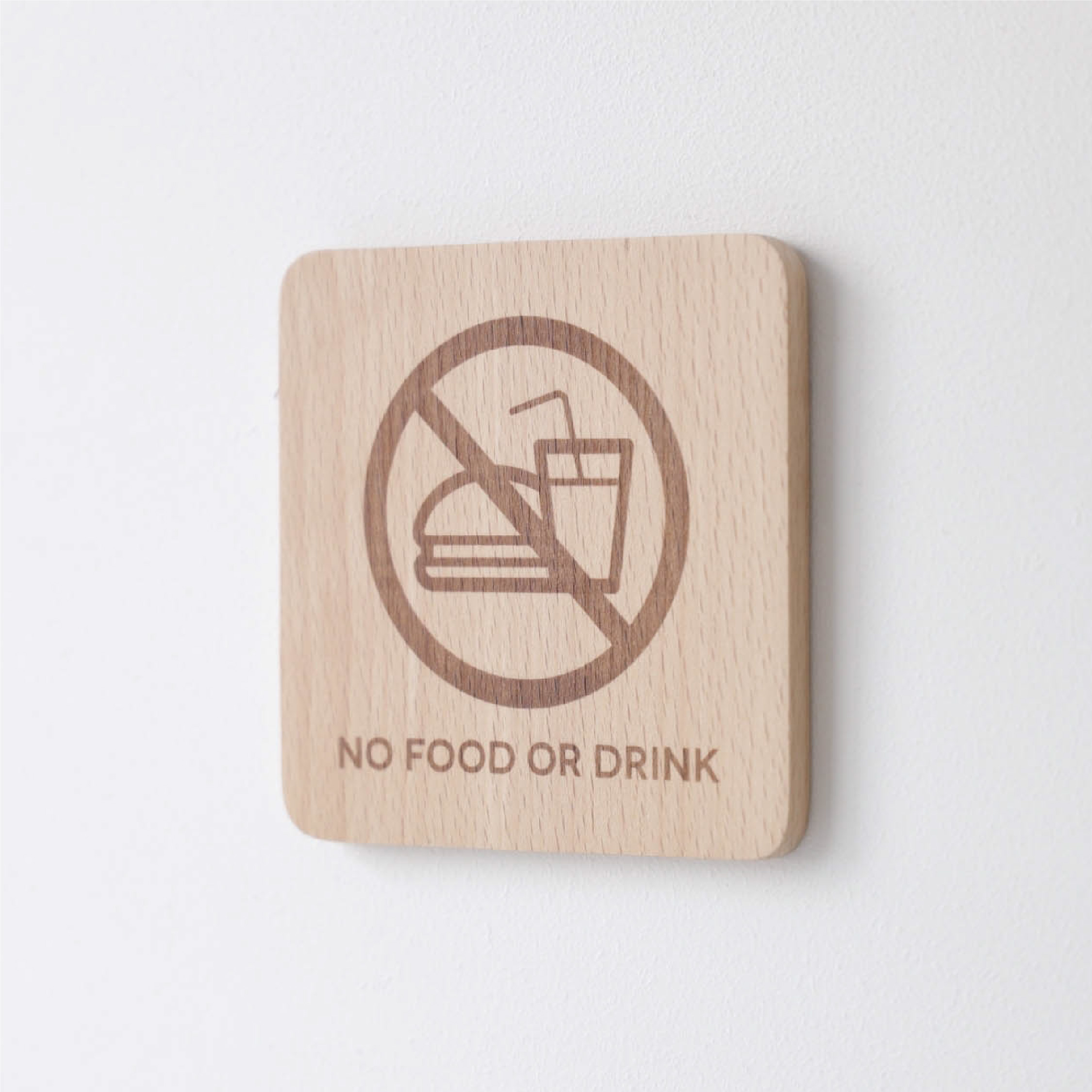 Signage-No Food or Drink