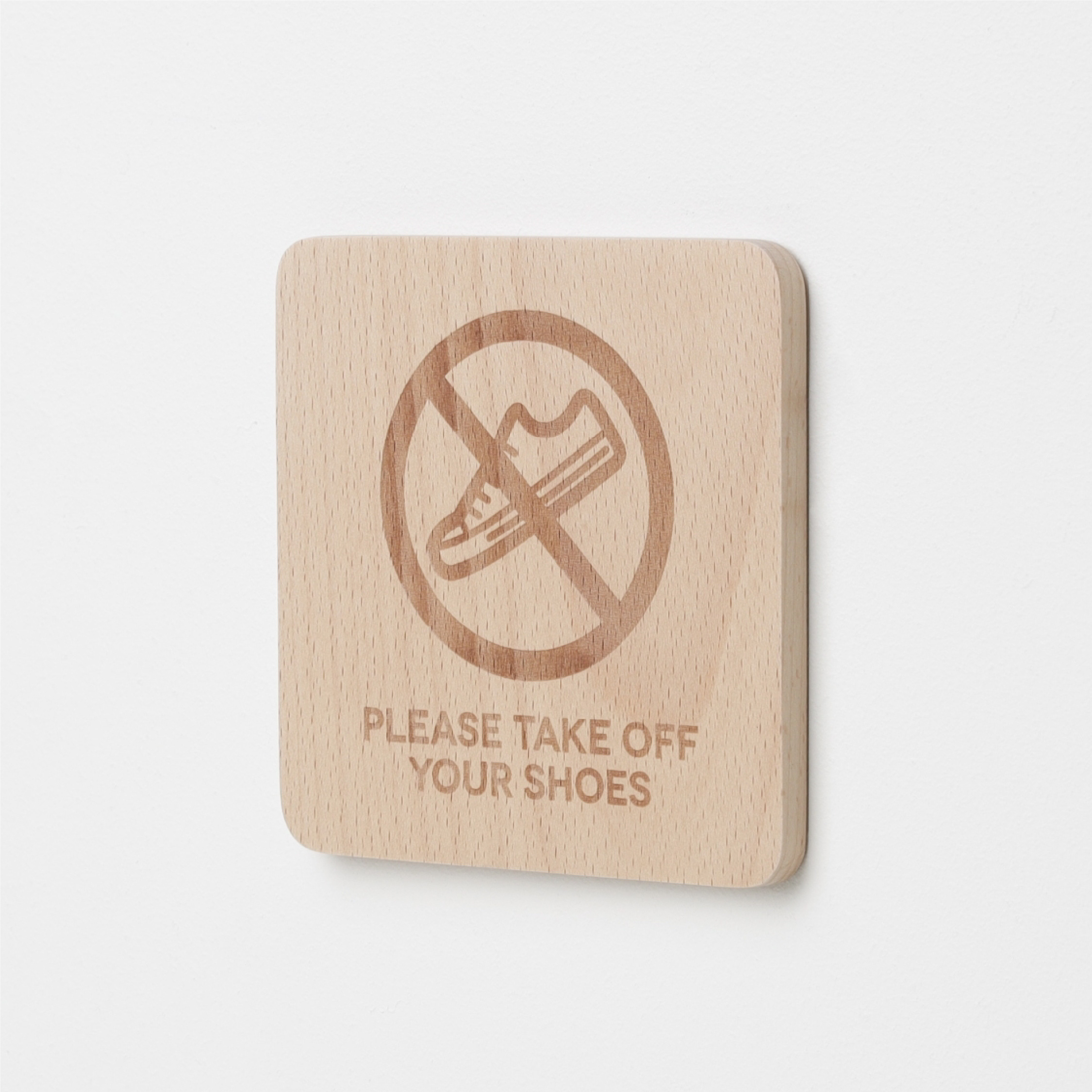 Signage-Please take off your shoes