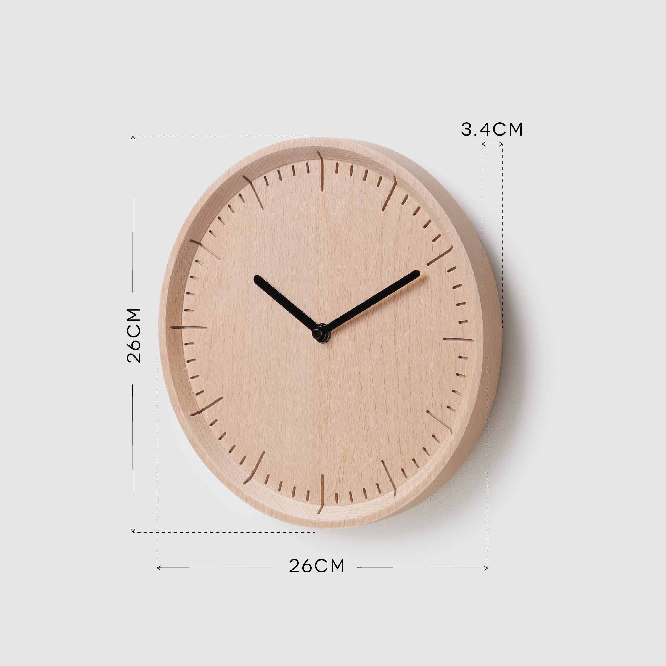 METER 26 cm wall clock
