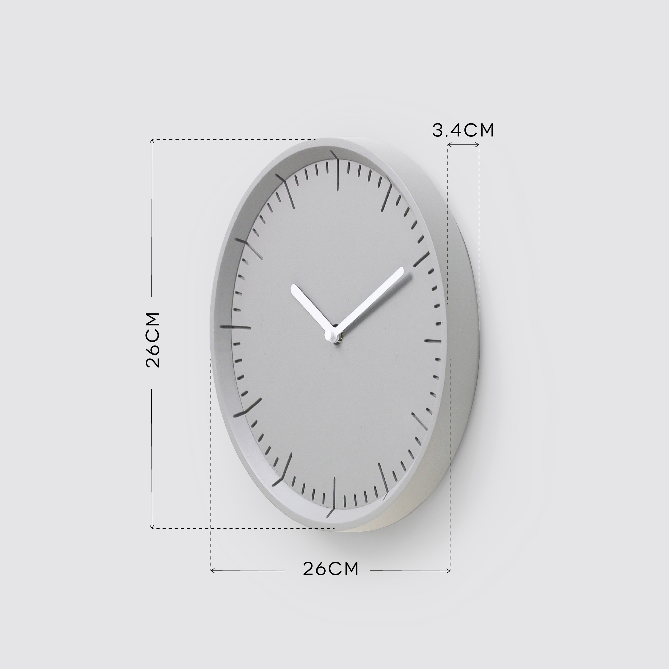 METER Natural B. | Black H. wall clock