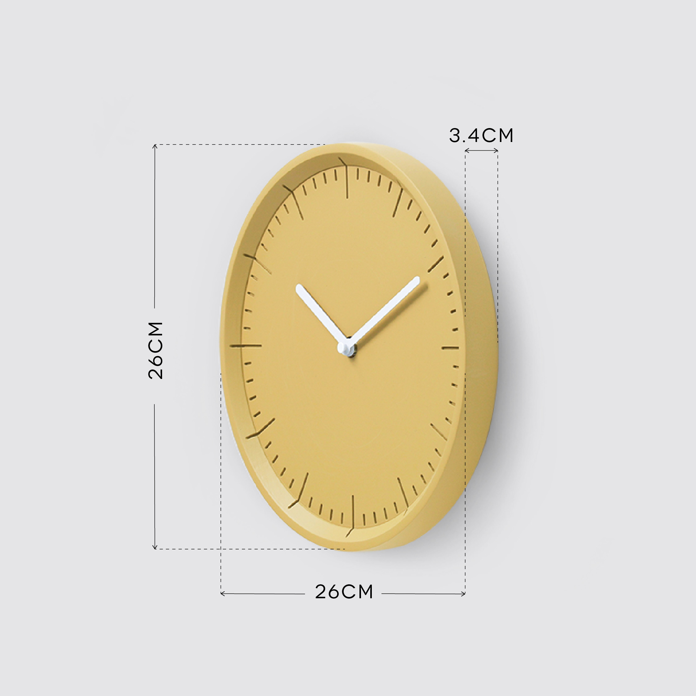METER Natural B. | Black H. wall clock