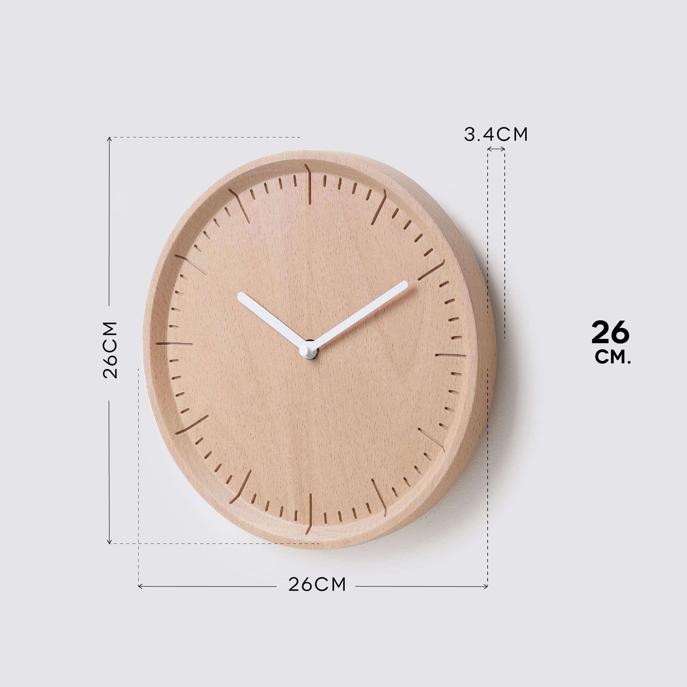METER 26 wall clock