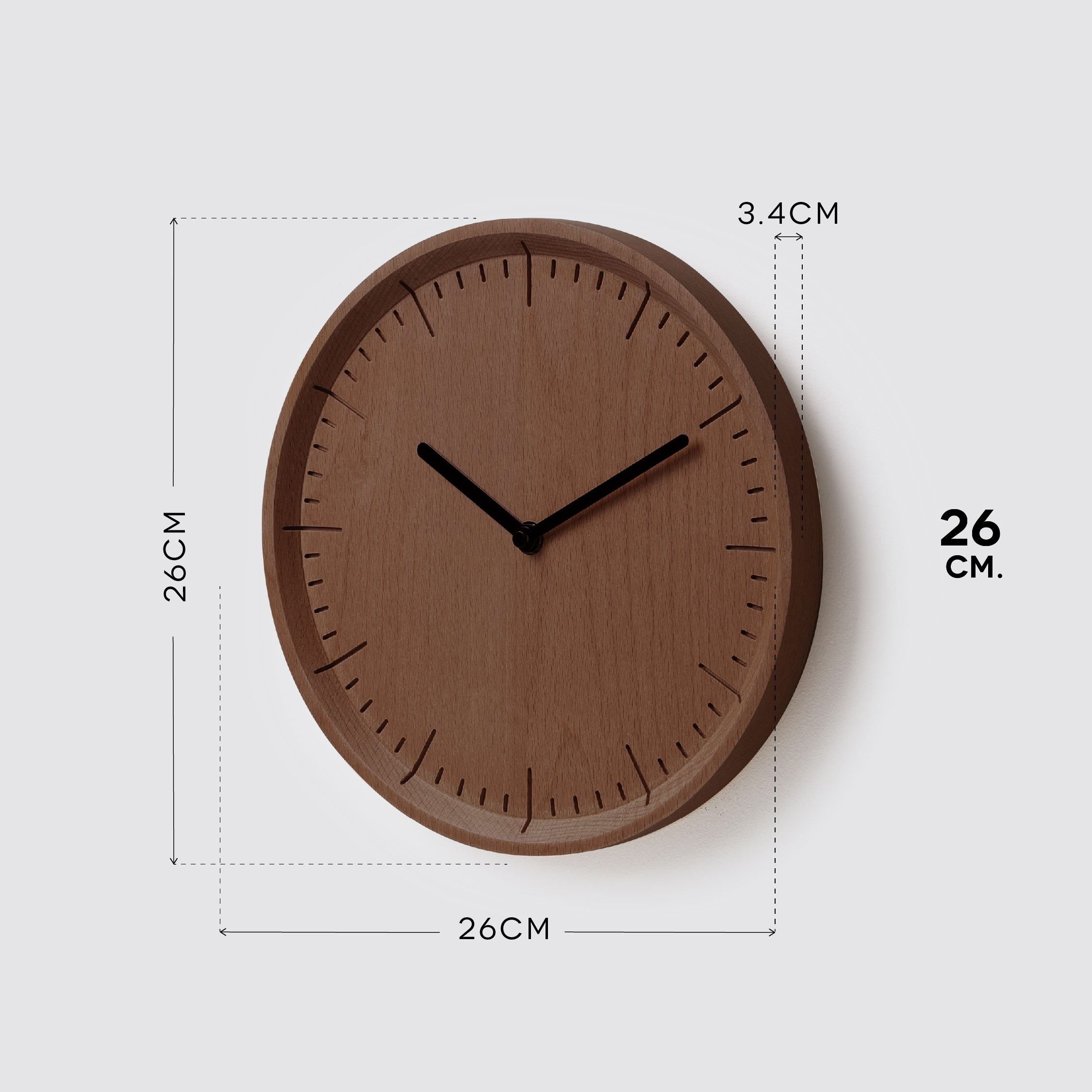 METER 26 wall clock