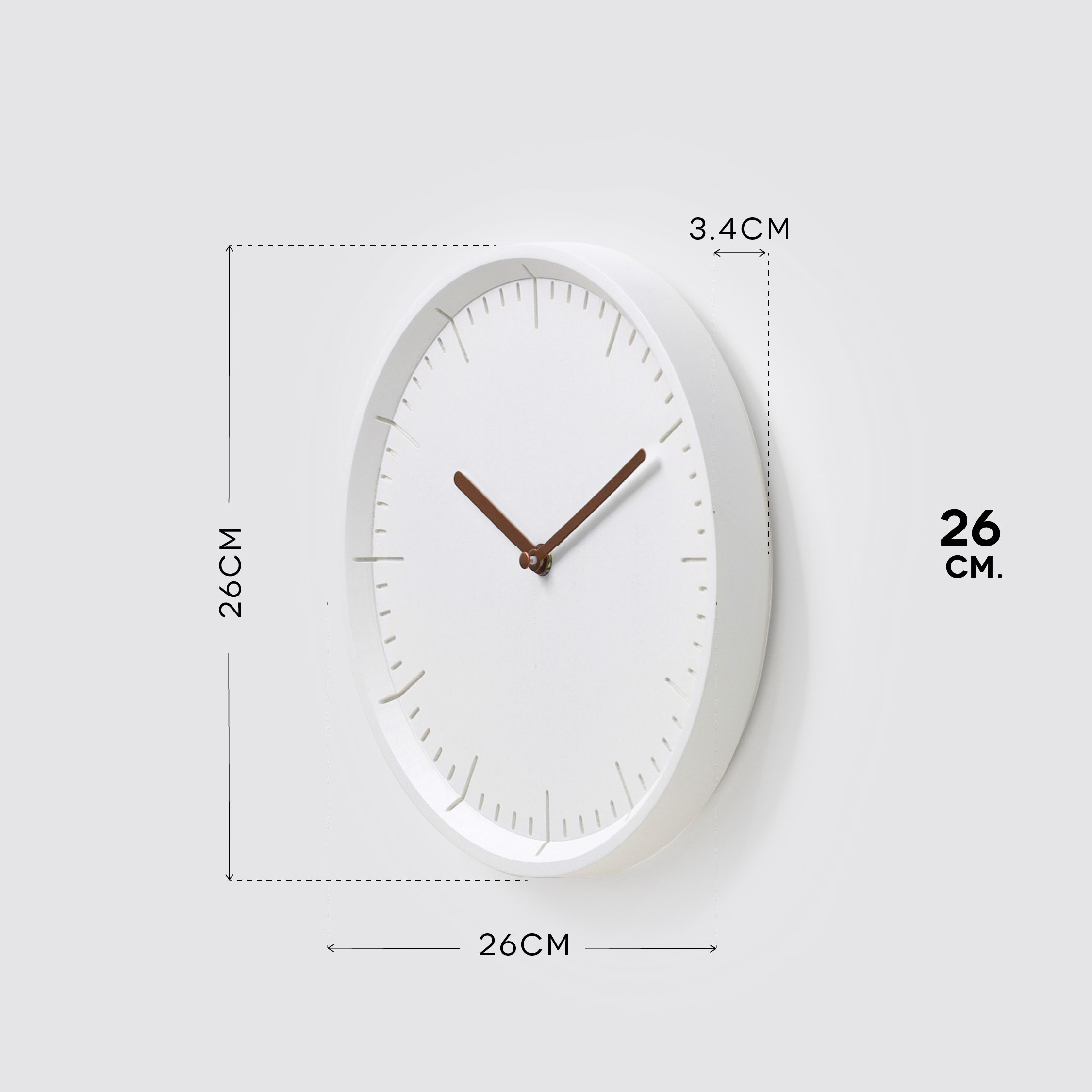 METER 26 wall clock