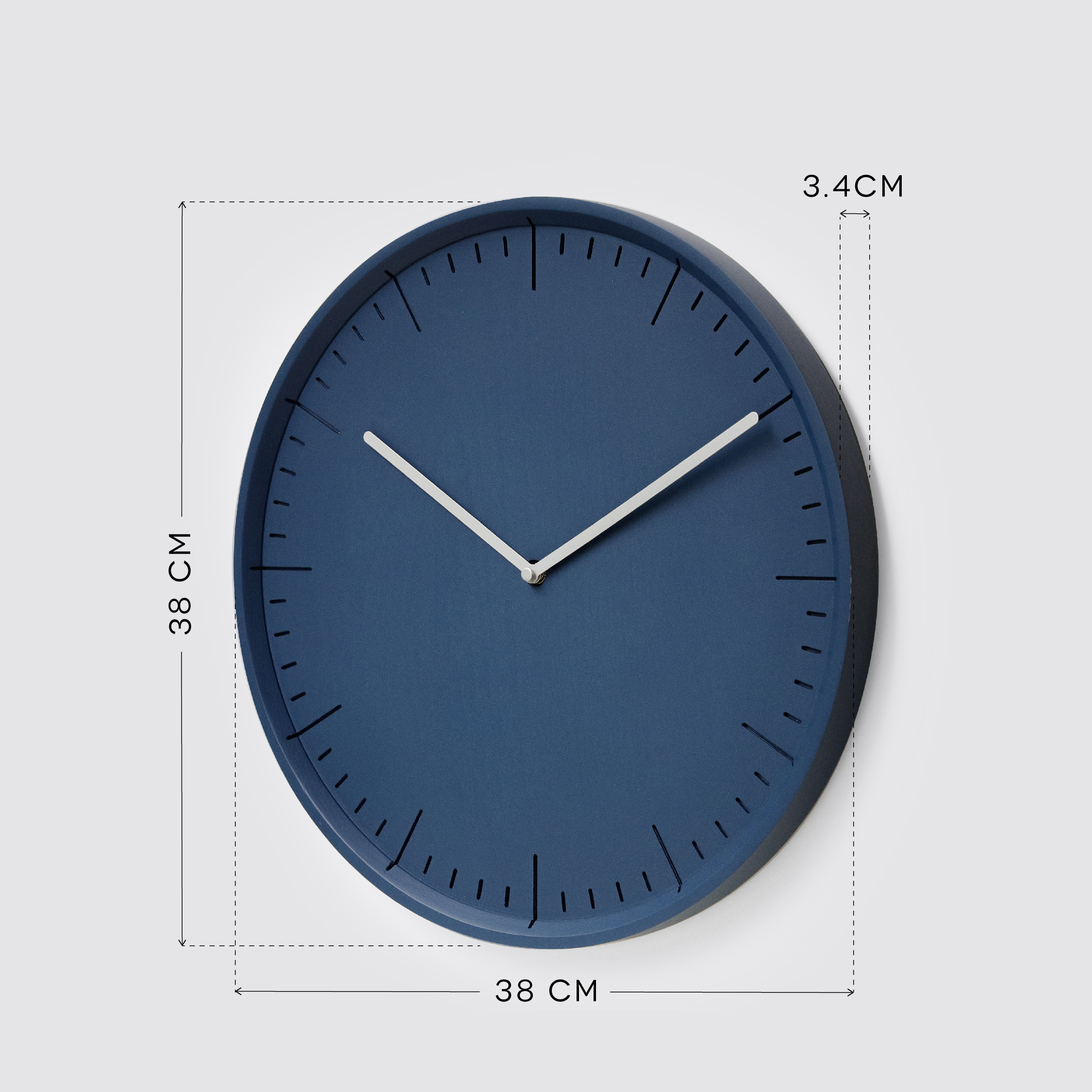 METER 38 Natural B. | Black H. wall clock