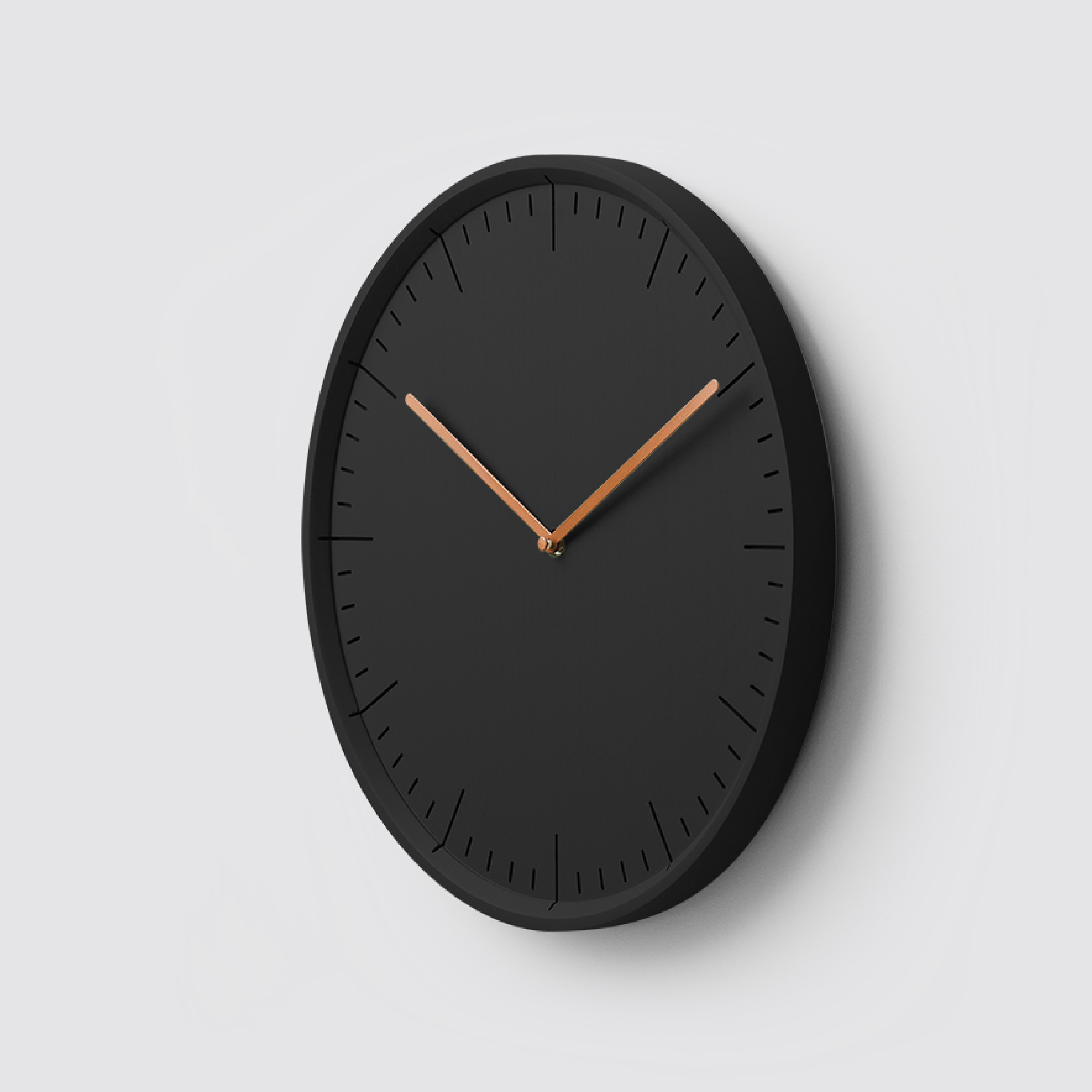 METER 38 Natural B. | Black H. wall clock