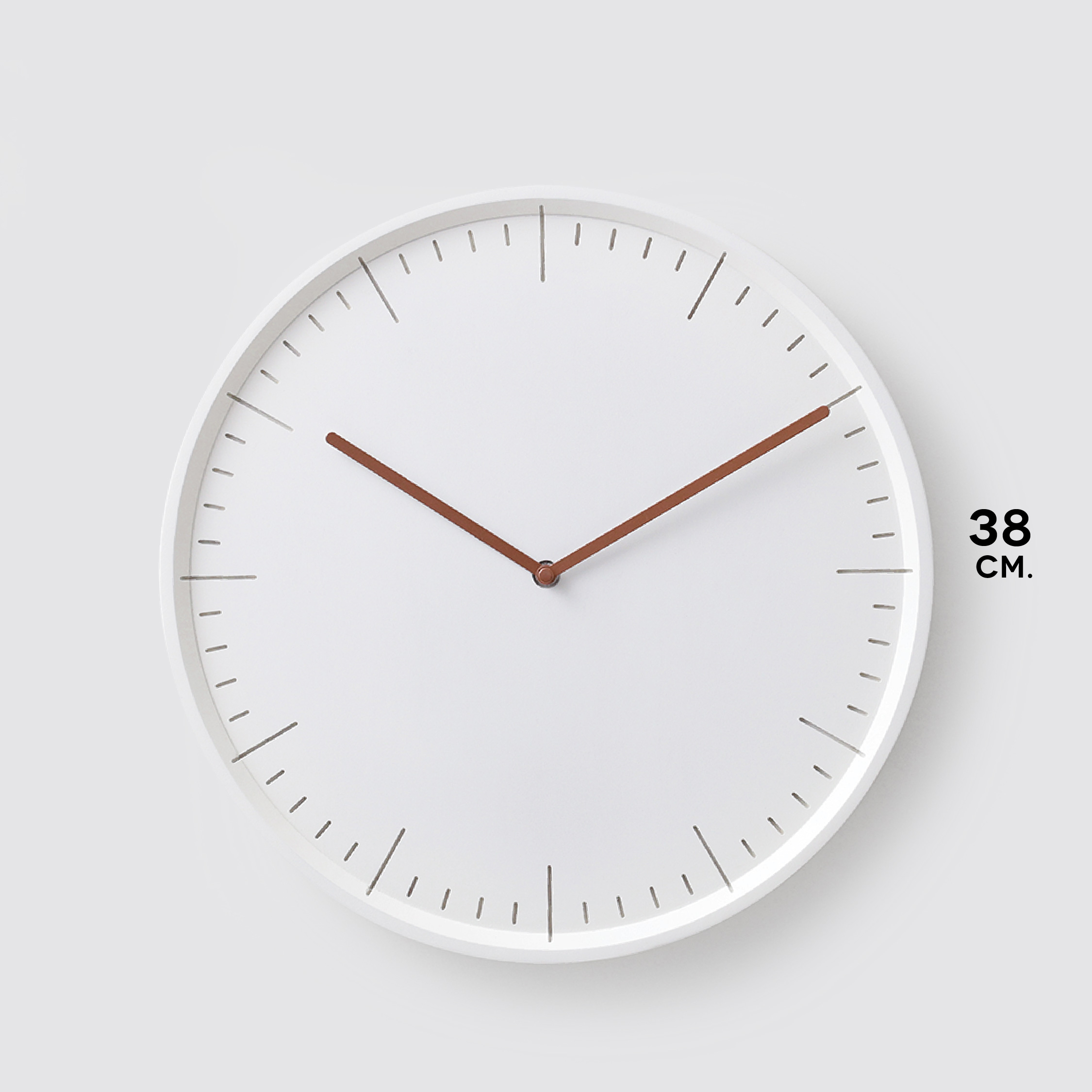 METER 38 Natural B. | Black H. wall clock