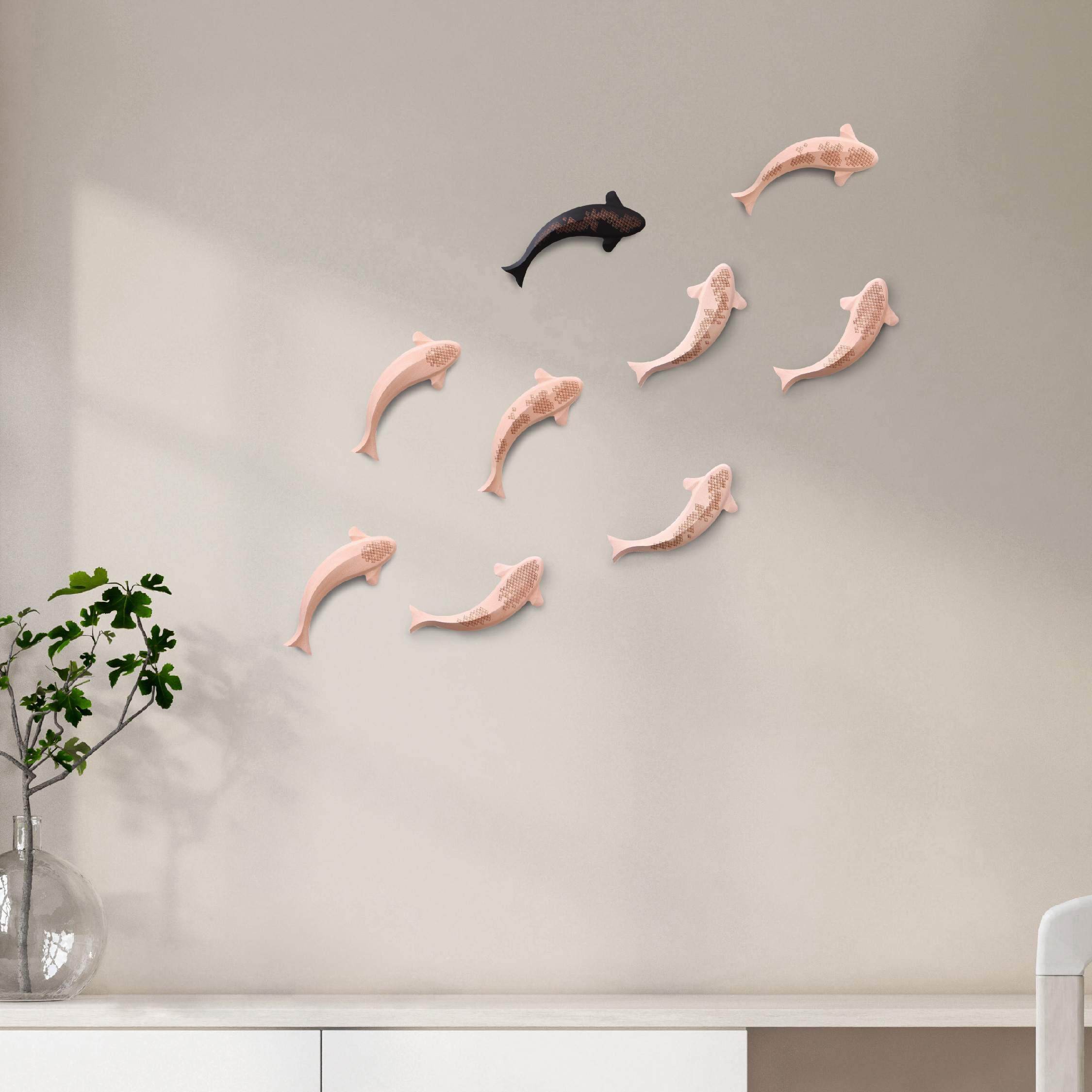 LI | 1pc | Fish wall decoration