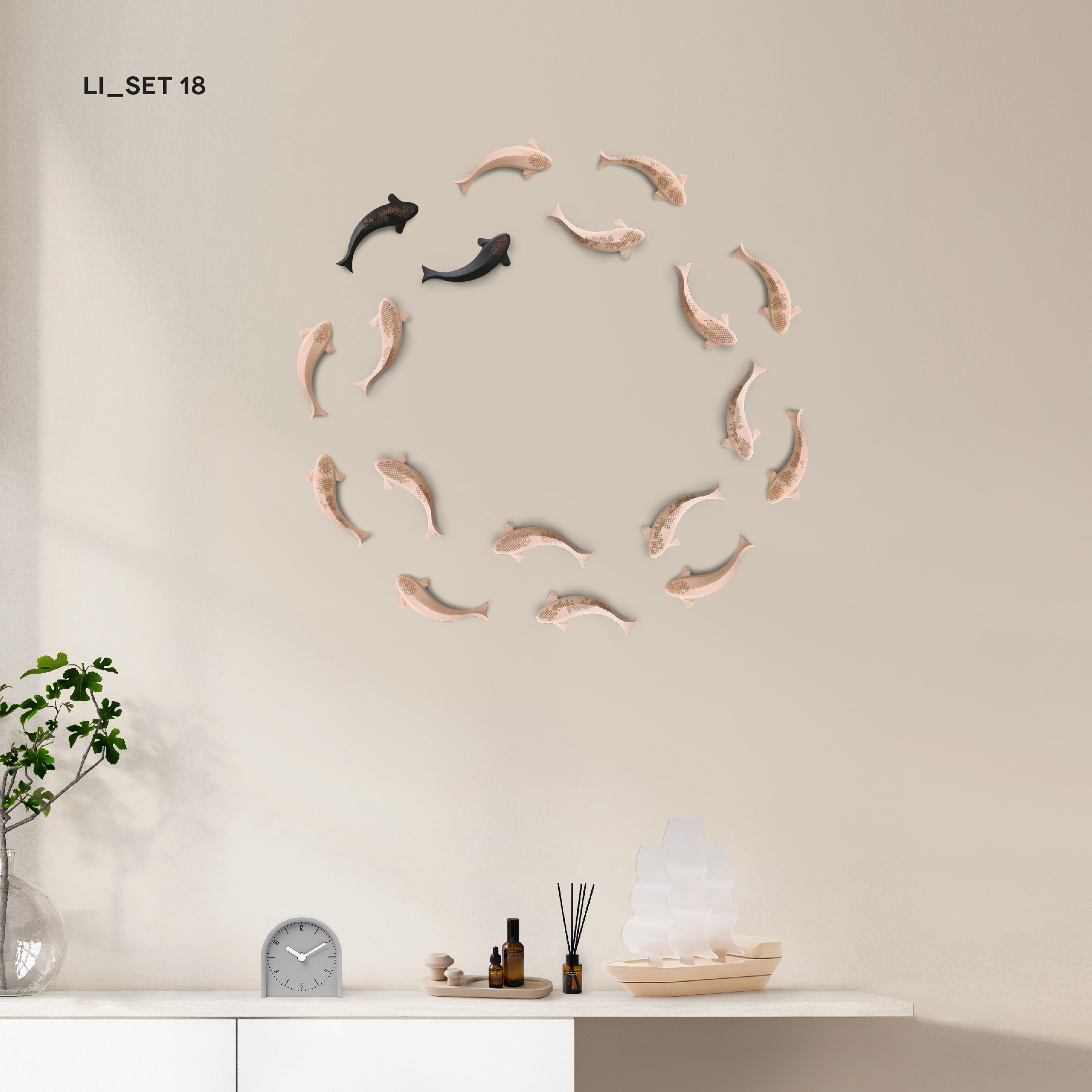 LI  | SET | Fish wall decoration