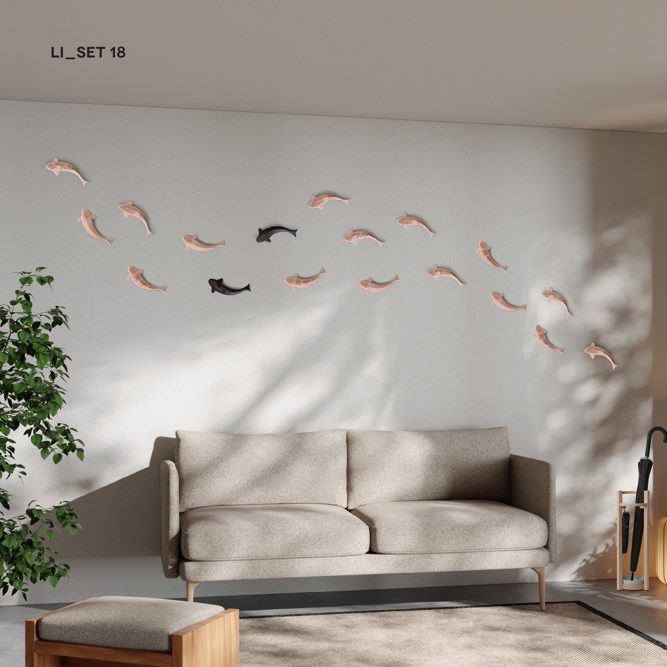 LI  | SET | Fish wall decoration