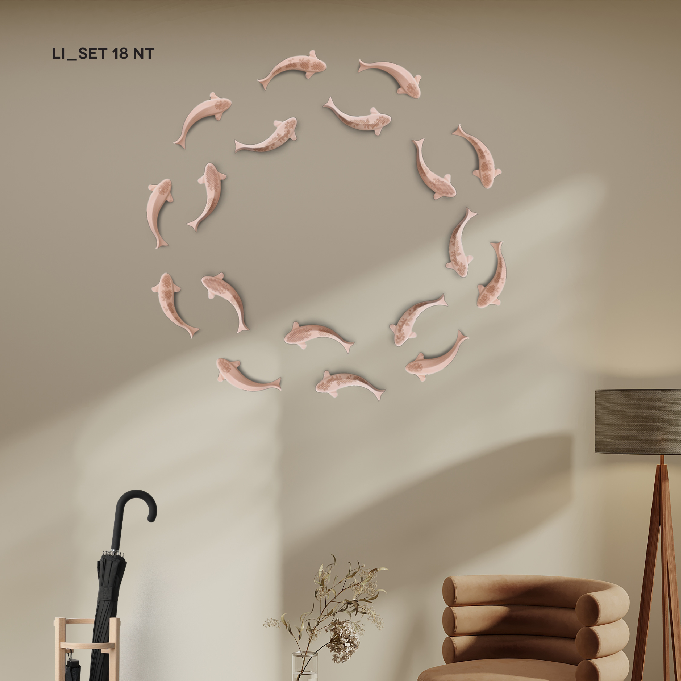 LI  | SET | Fish wall decoration