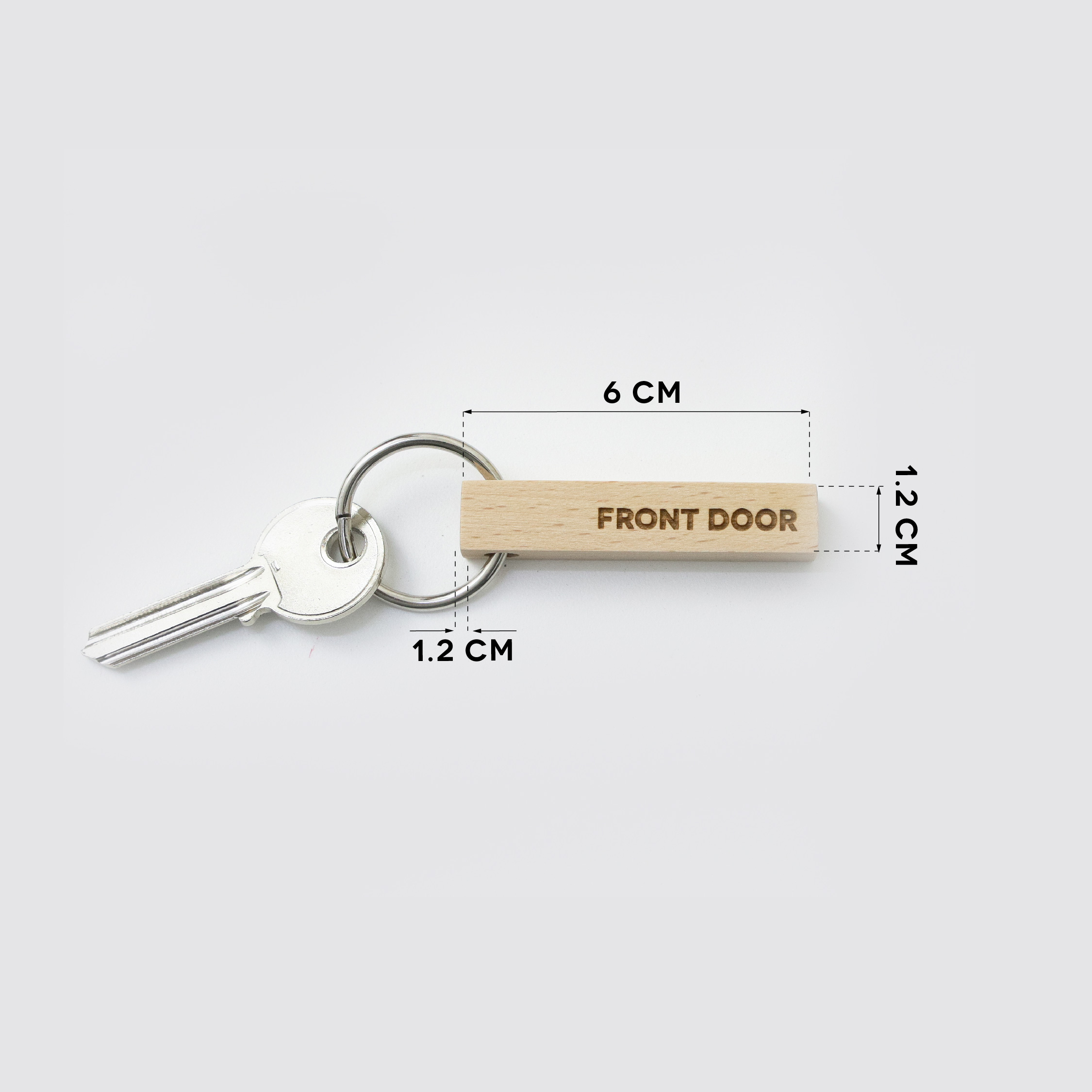 STICC-FRONT DOOR wooden keyring