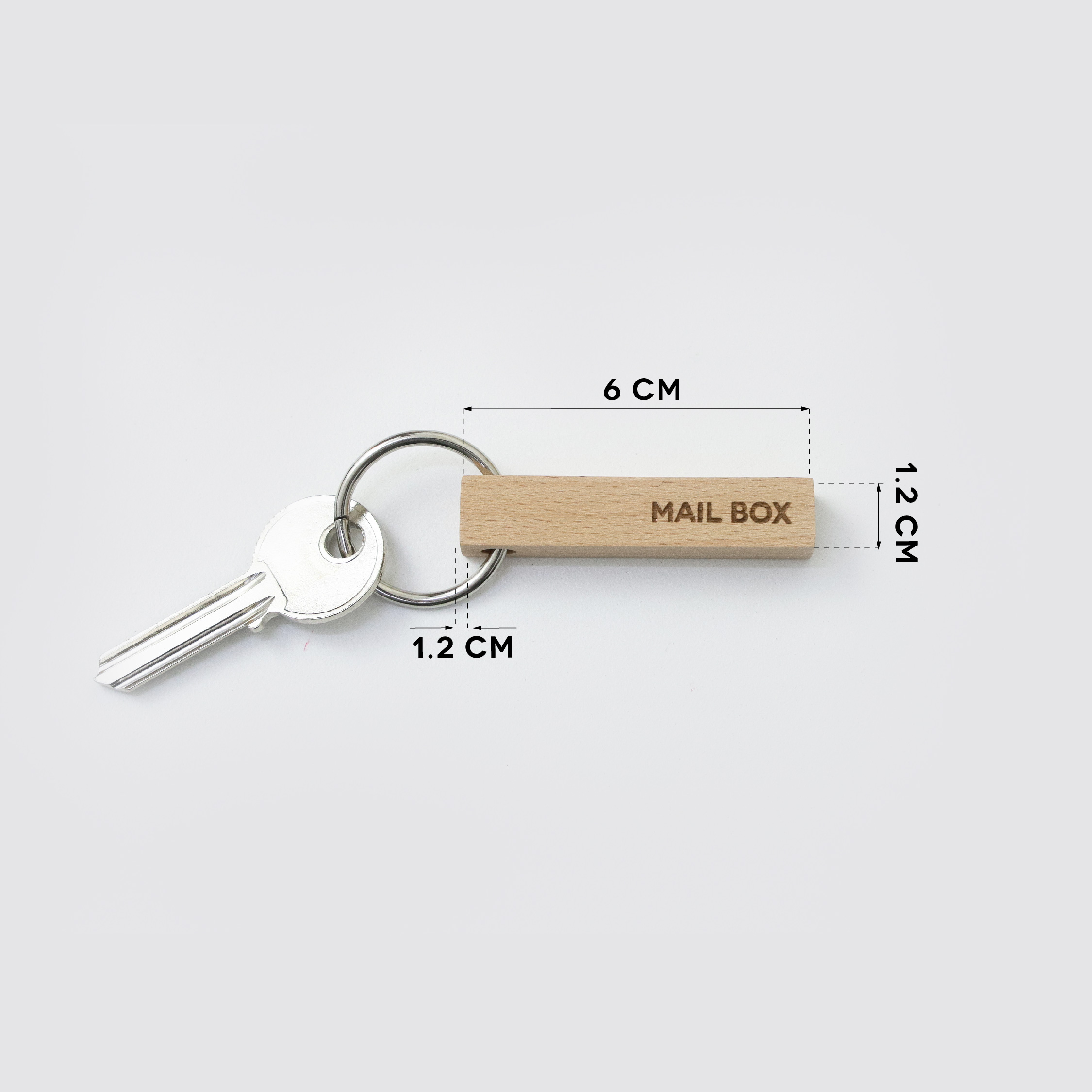 STICC: MAIL BOX wooden keyring