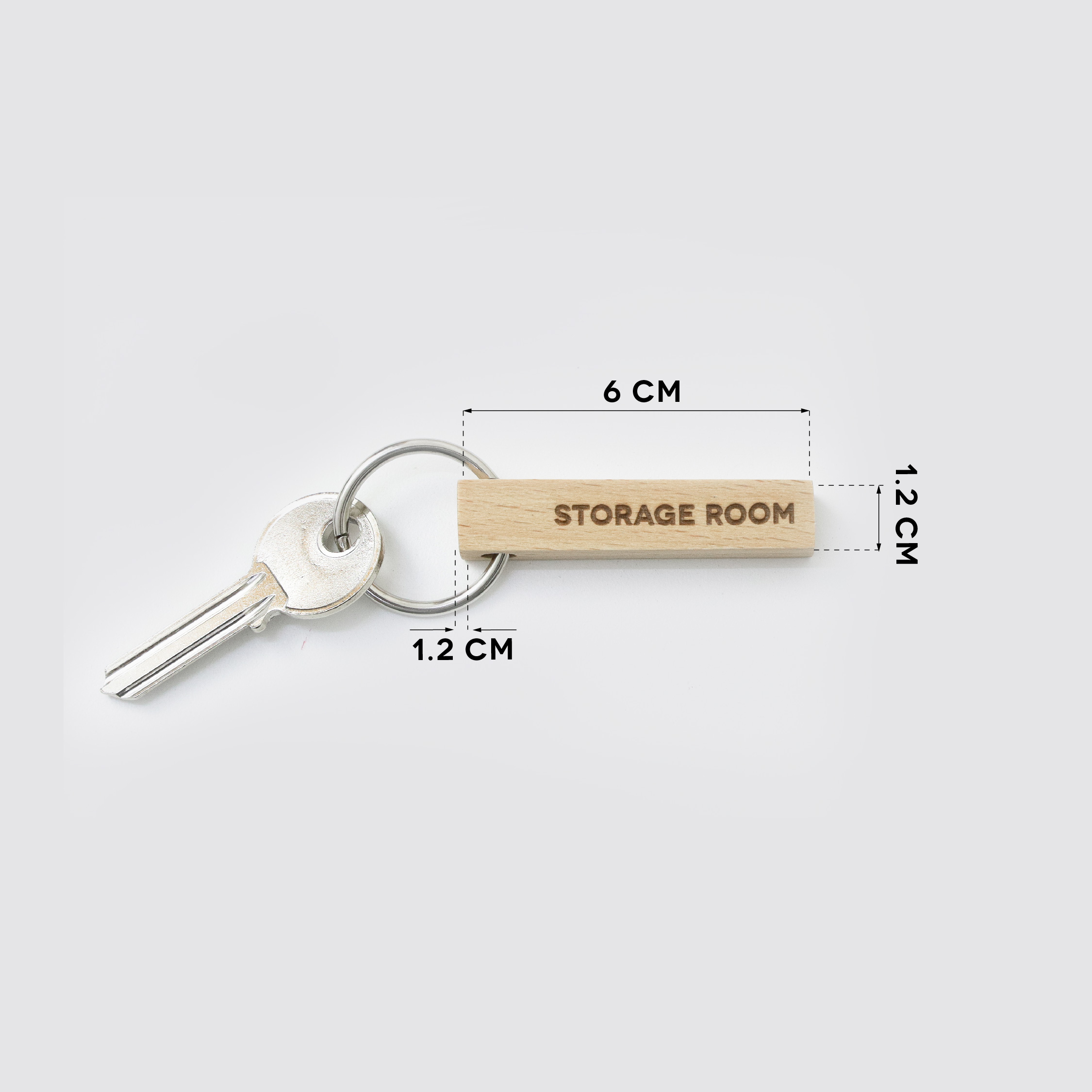 STICC-STORAGE ROOM wooden keyring