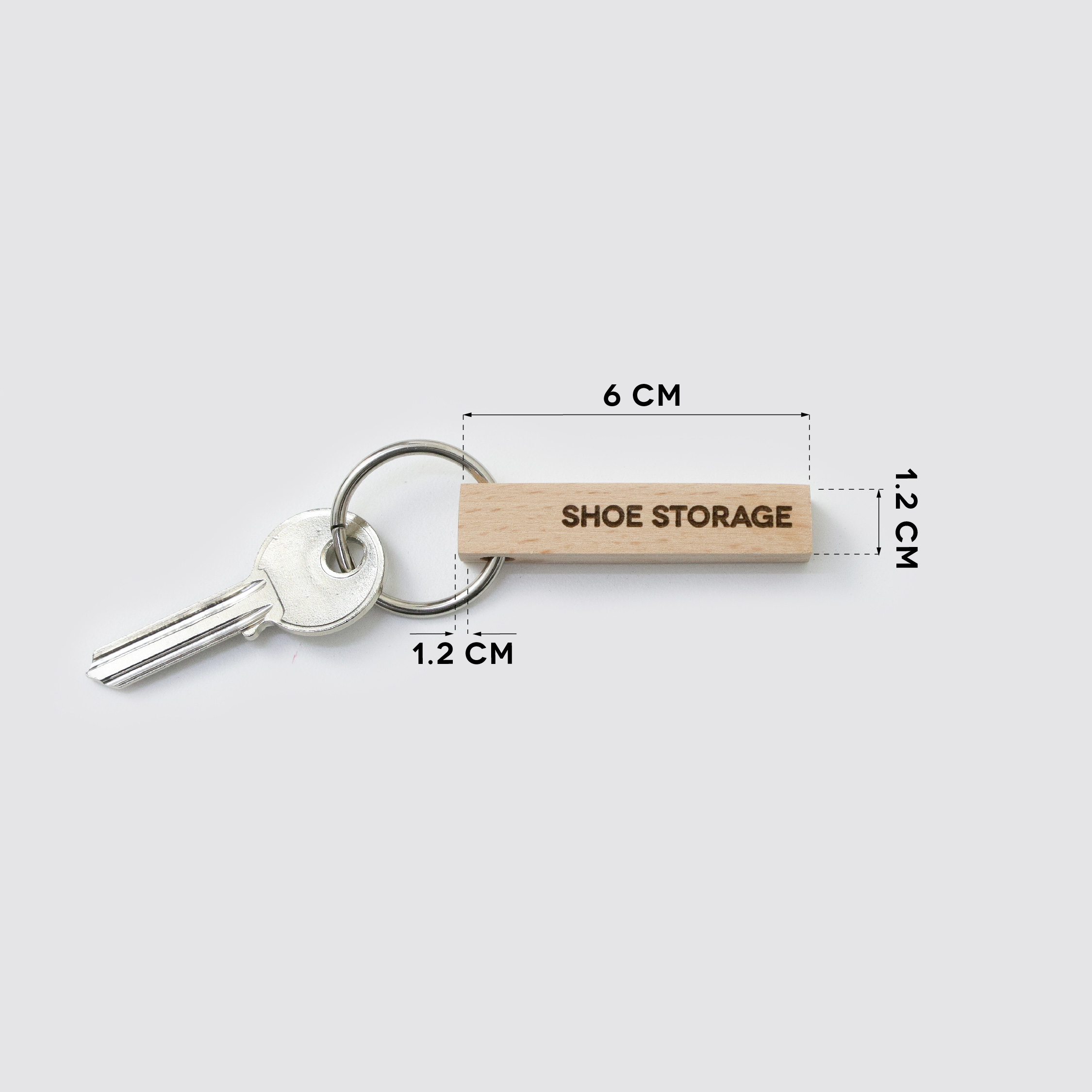 STICC: SHOE STORAGE wooden keyring