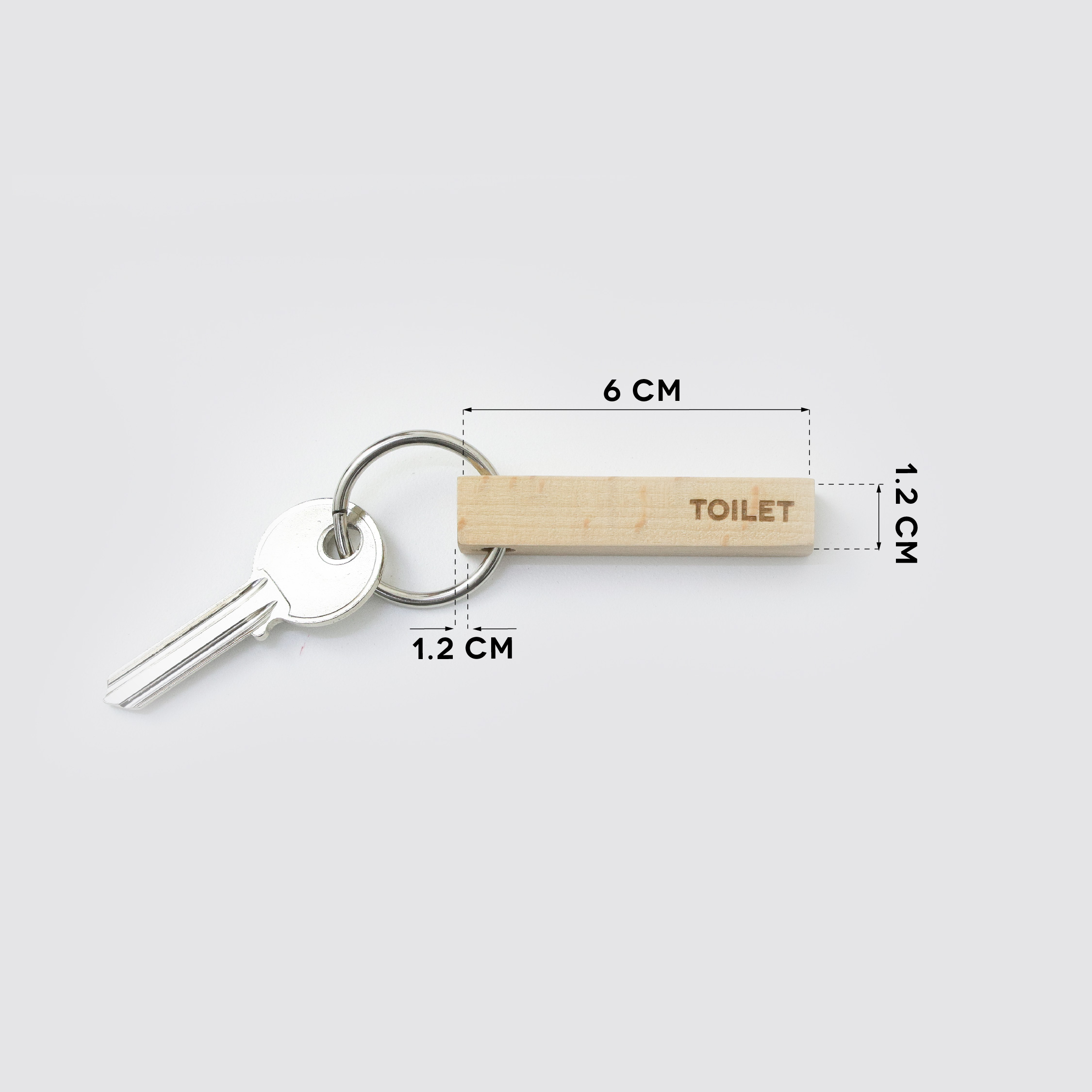 STICC-TOILET wooden keyring