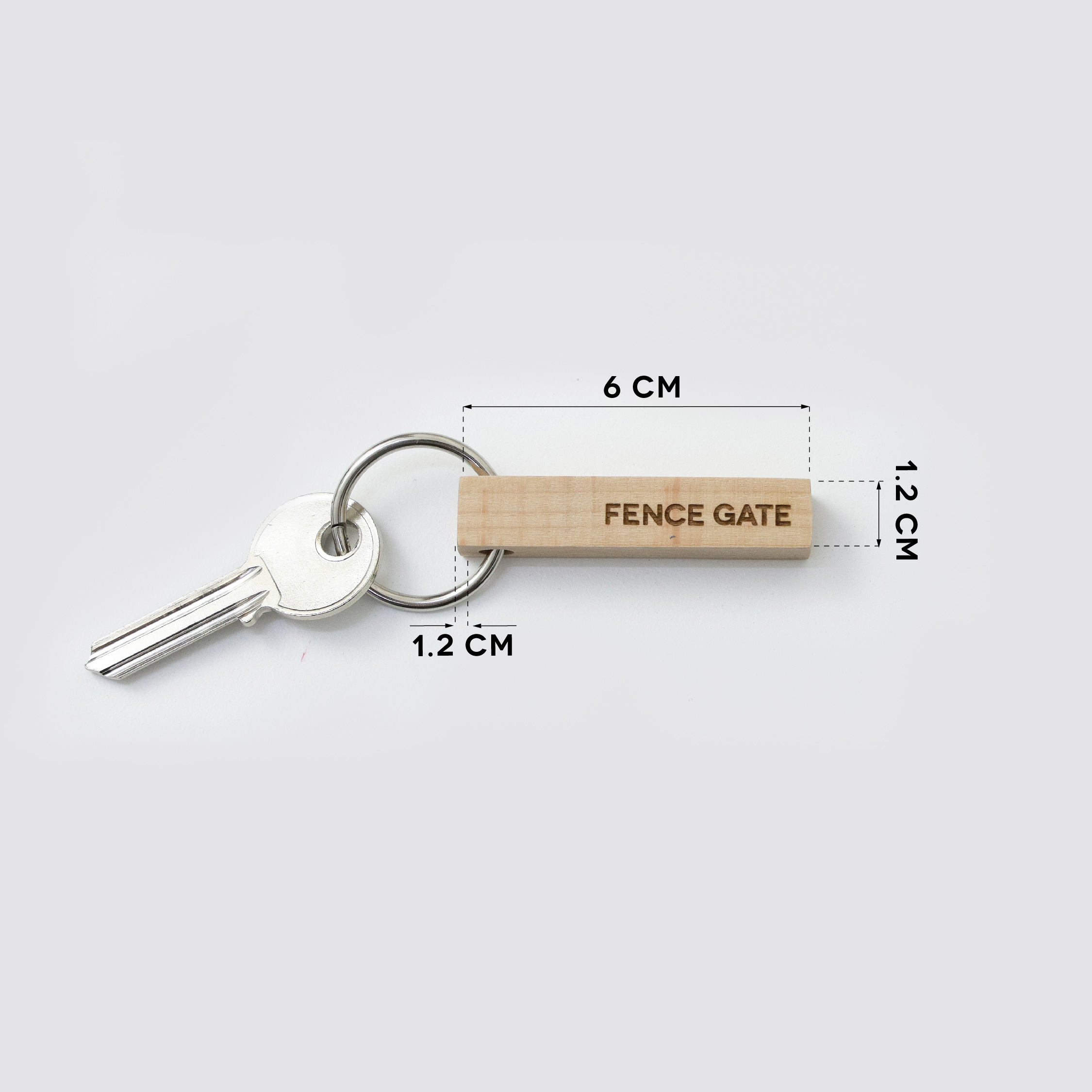 STICC: FENCE GATE wooden keyring
