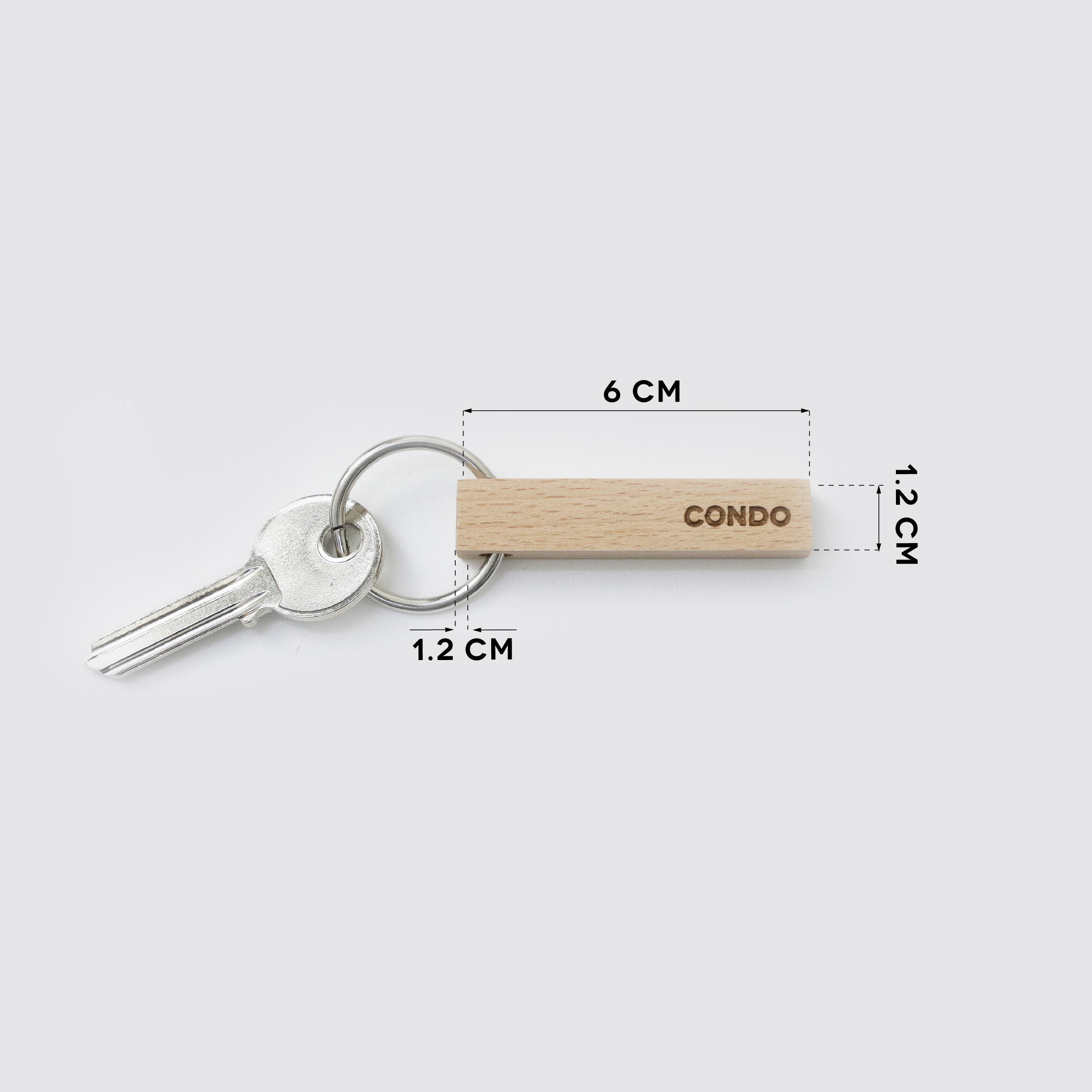 STICC-CONDO wooden keyring