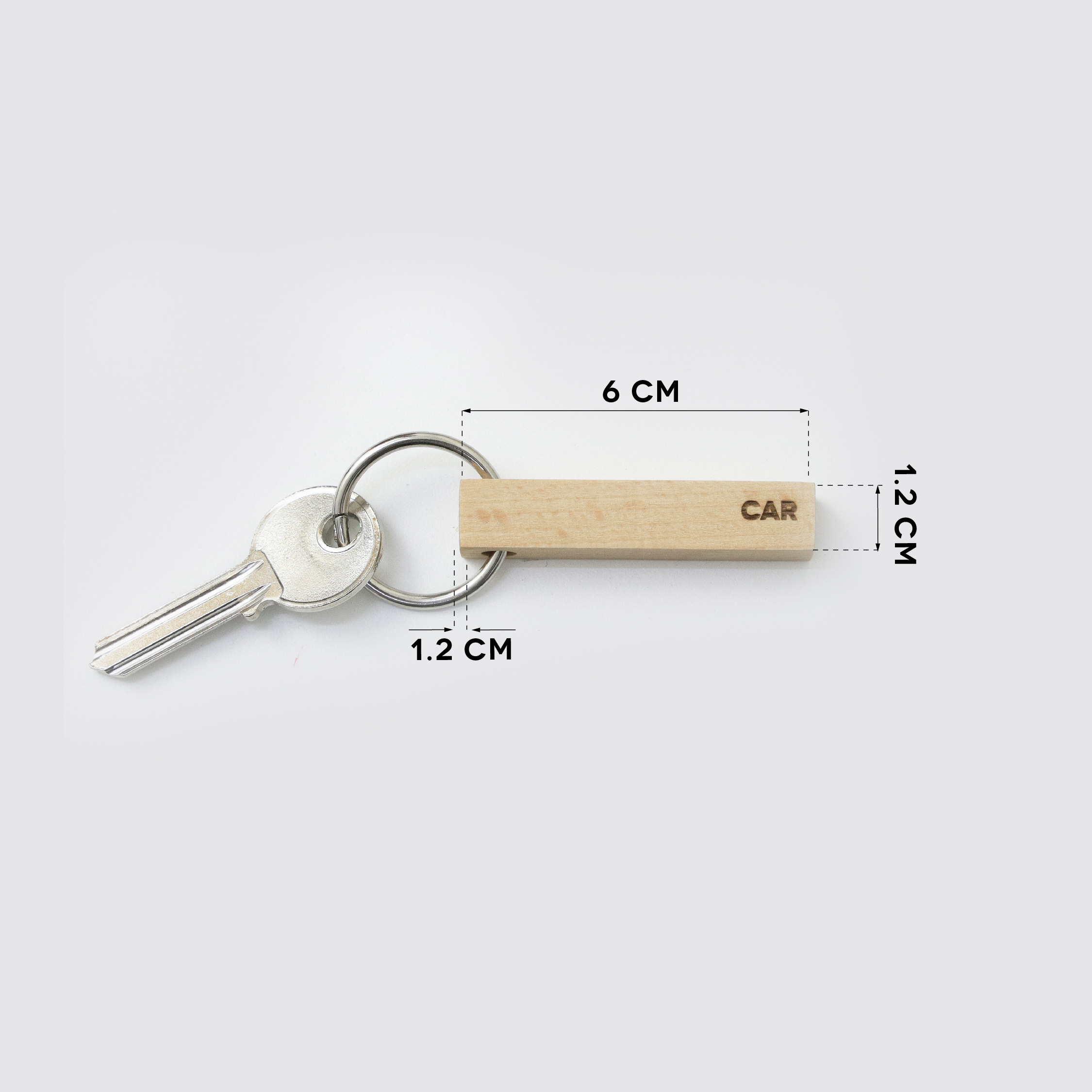 STICC-CAR wooden keyring
