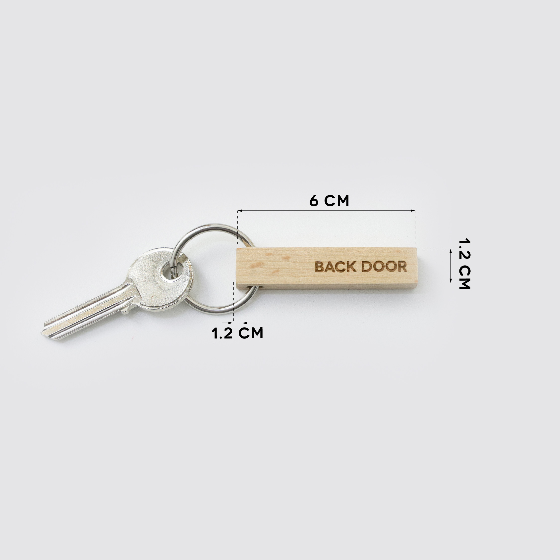 STICC: BACK DOOR wooden keyring