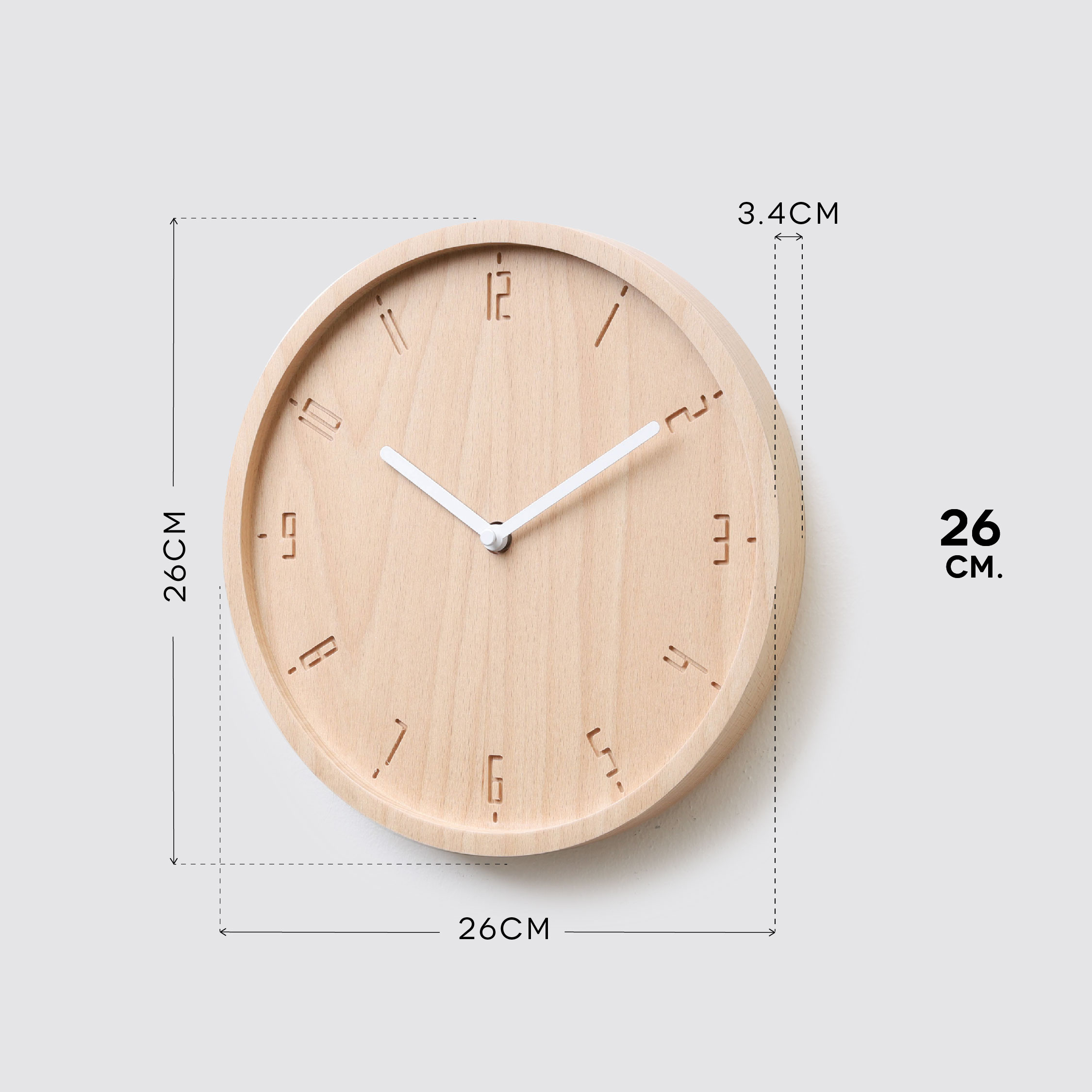 TIMY-C 26 wall clock