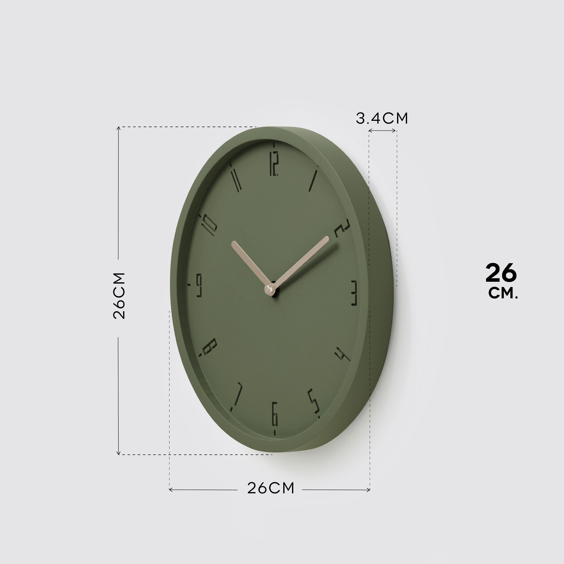 TIMY-C 26 wall clock