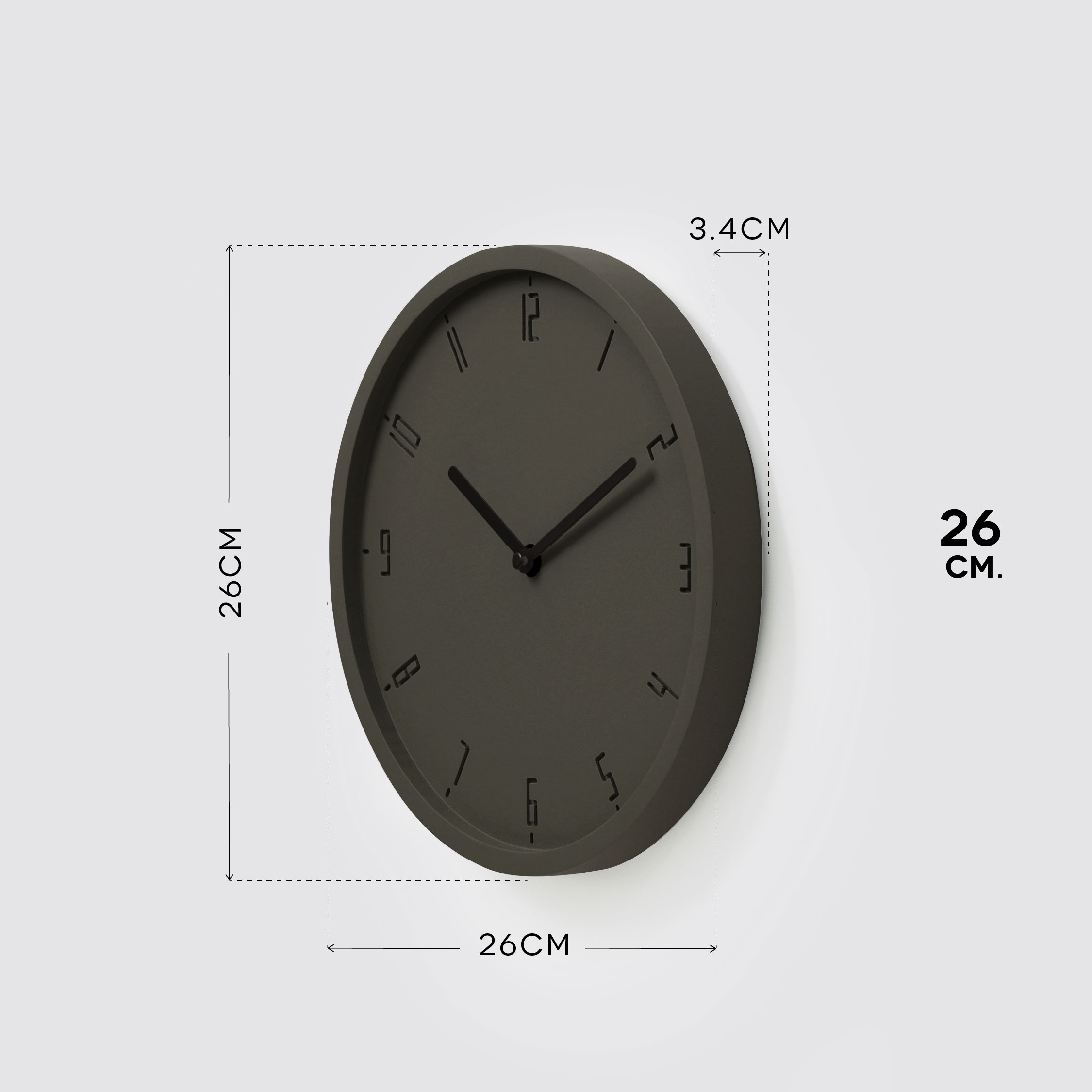 TIMY-C 26 wall clock