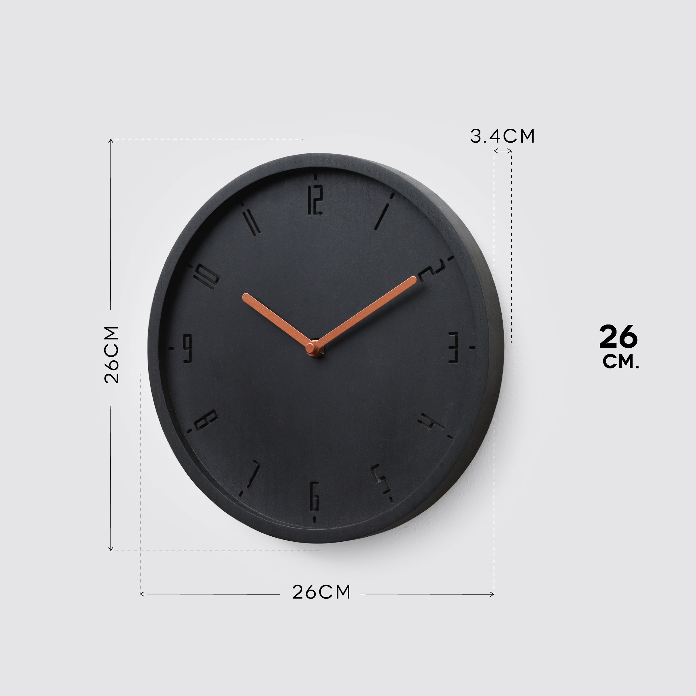 TIMY-C 26 wall clock