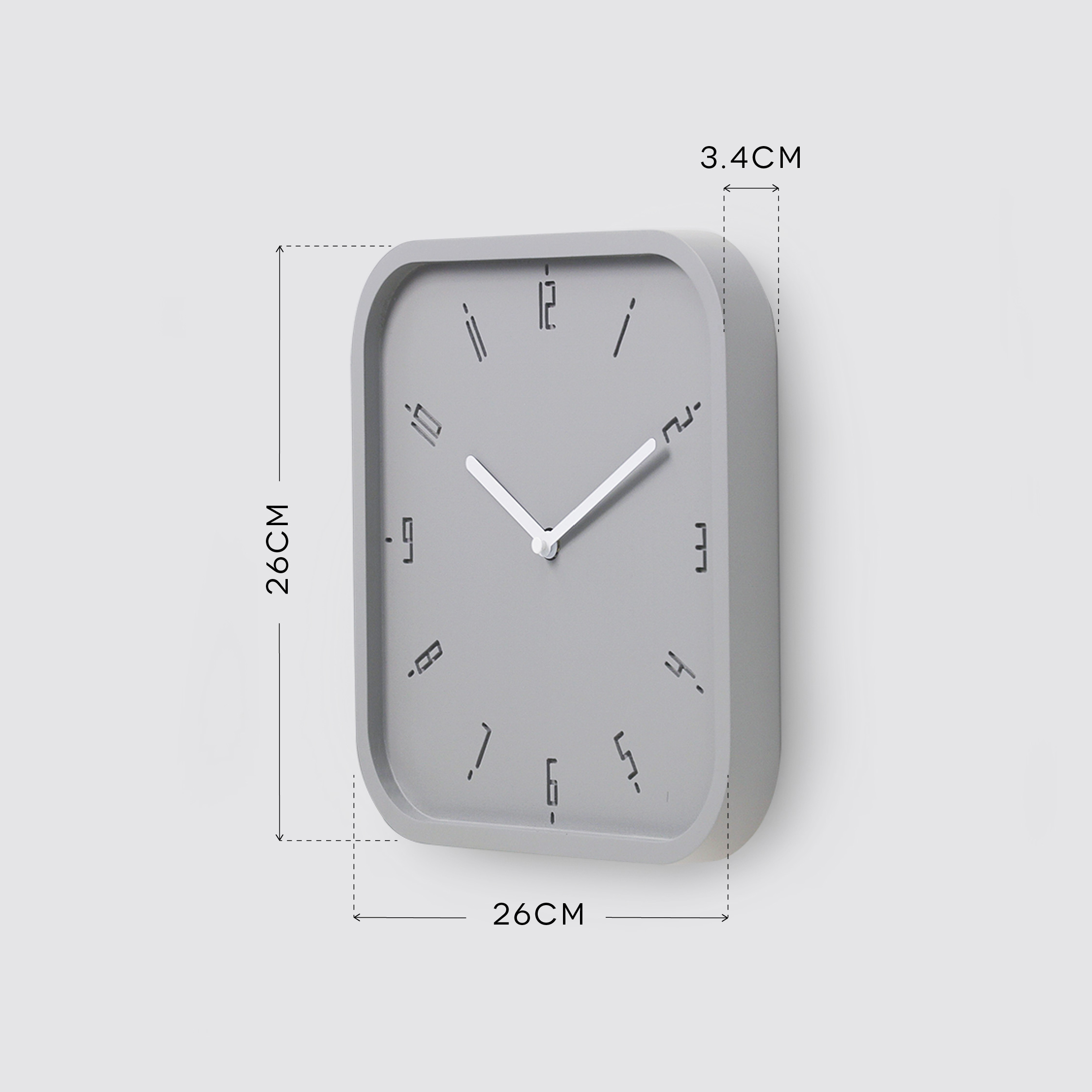 TIMY-S-Natural B. | Black H. wall clock