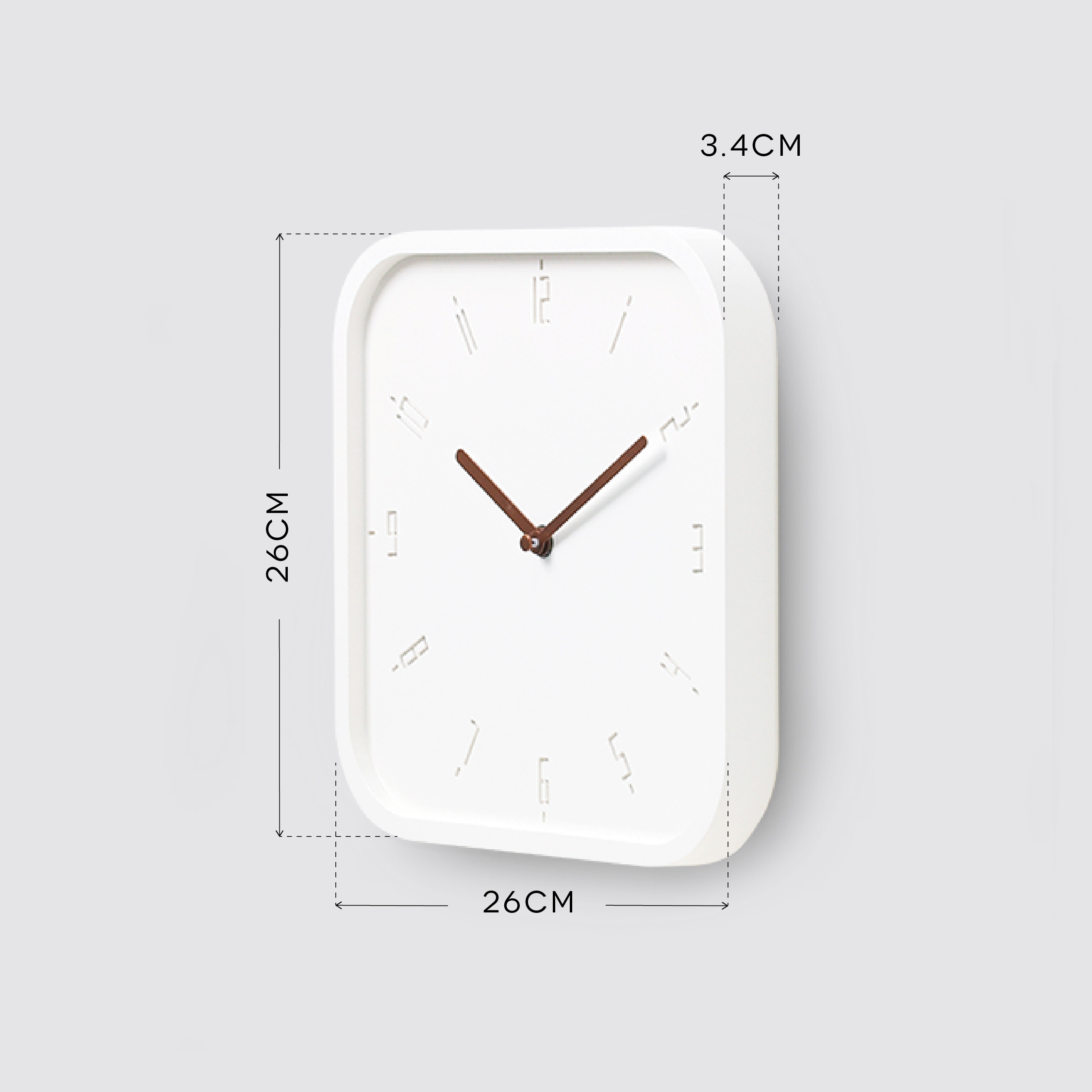 TIMY-S-Natural B. | Black H. wall clock