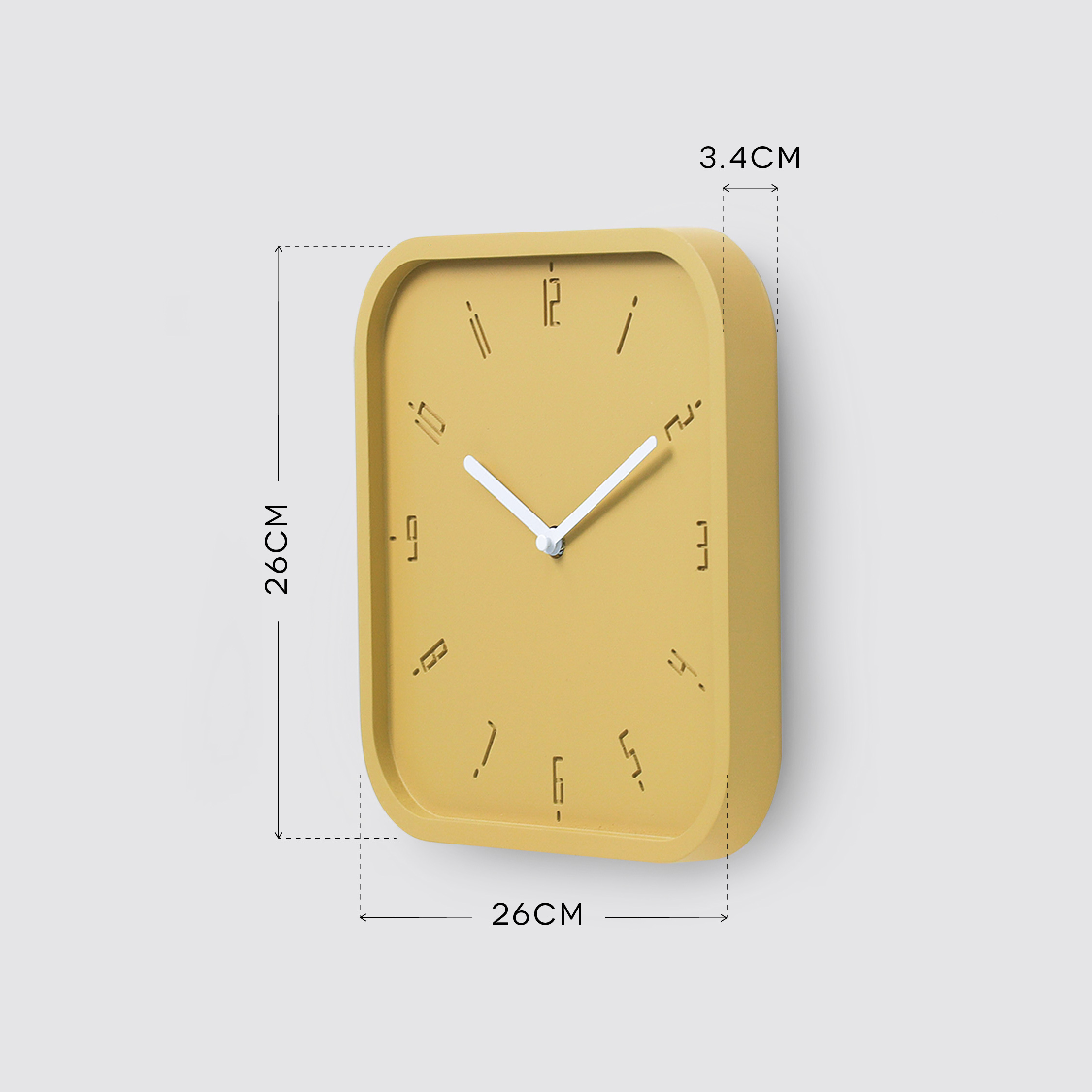 TIMY-S-Natural B. | Black H. wall clock