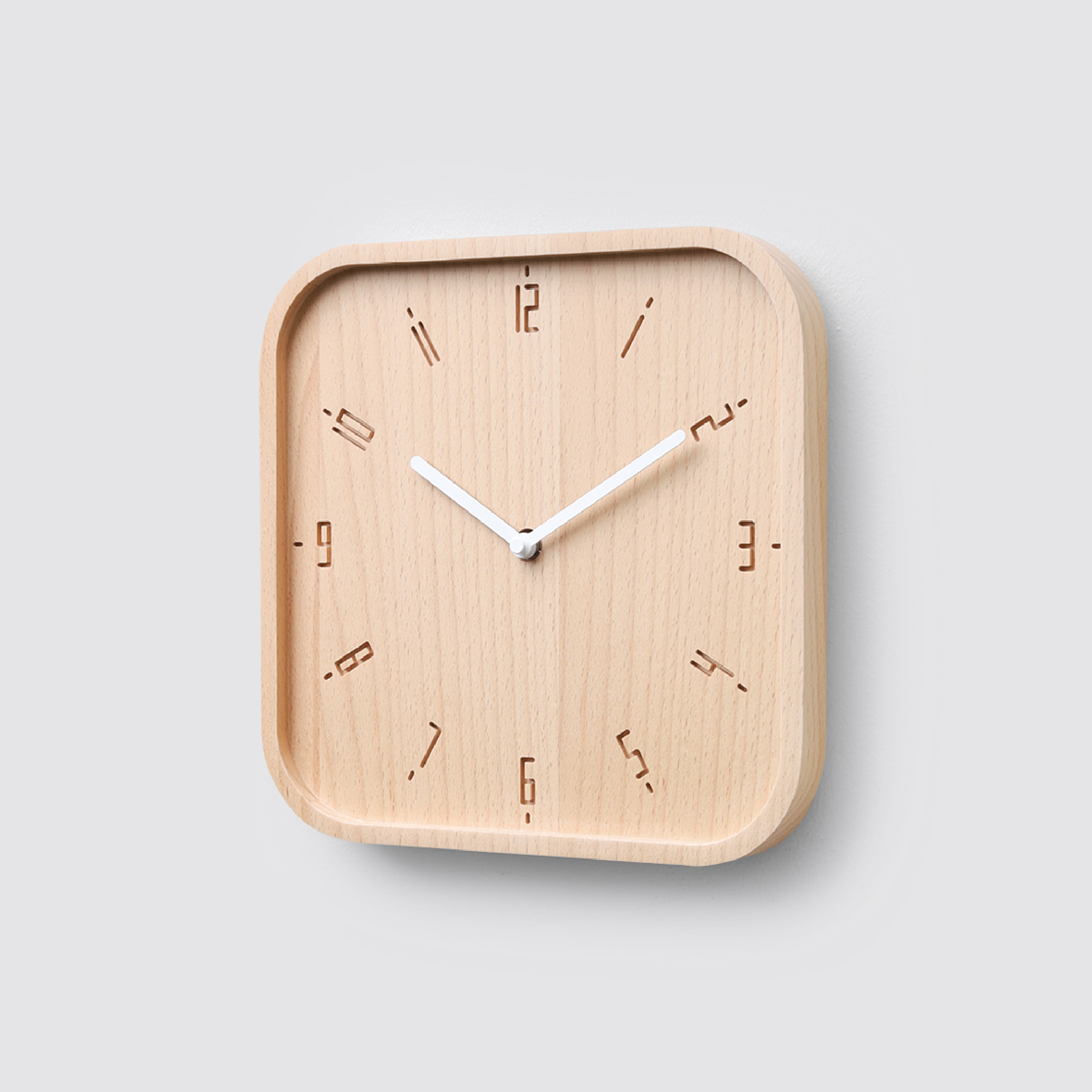 TIMY-S-Natural B. | Black H. wall clock