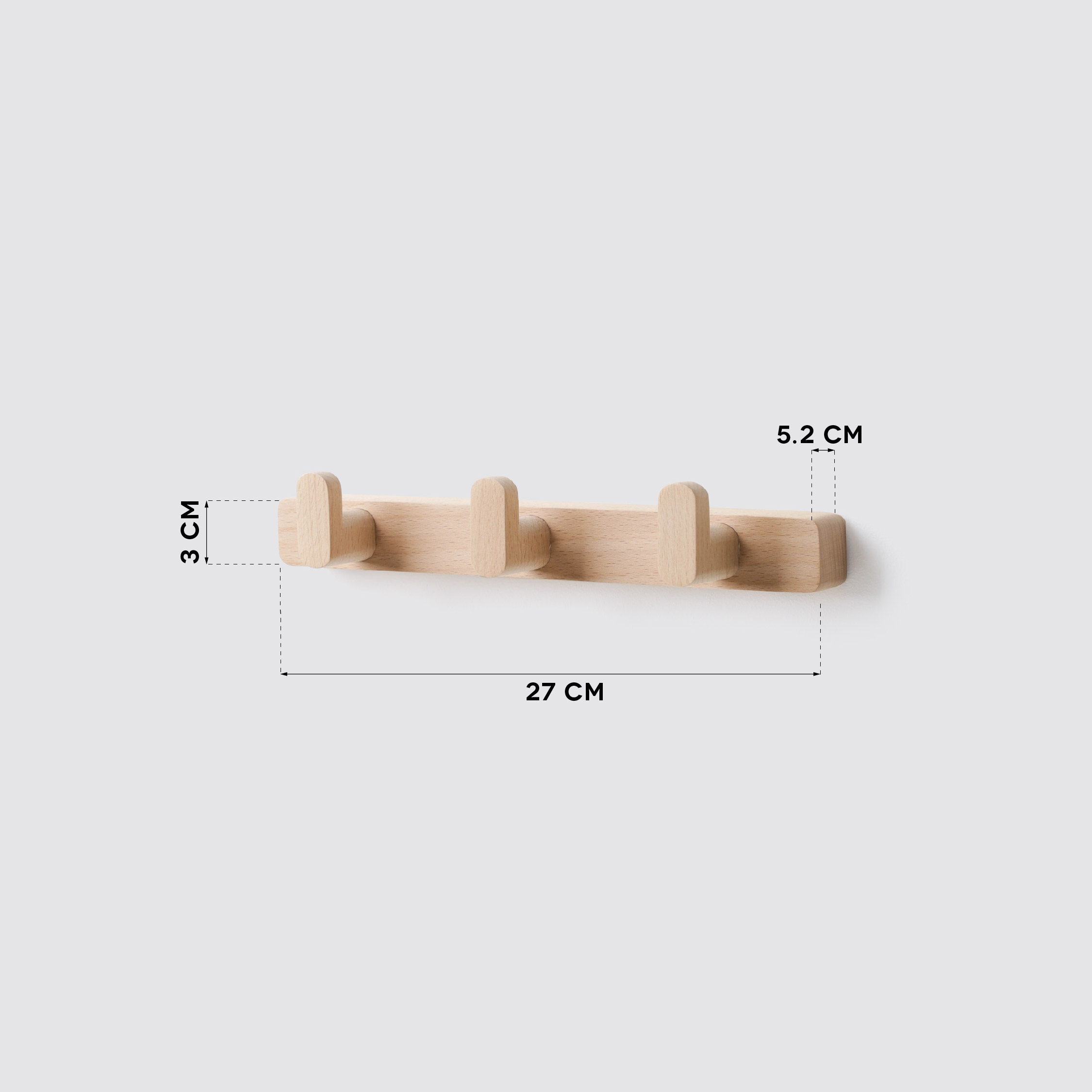 HAB-set 3 Wall Mounted Hanger