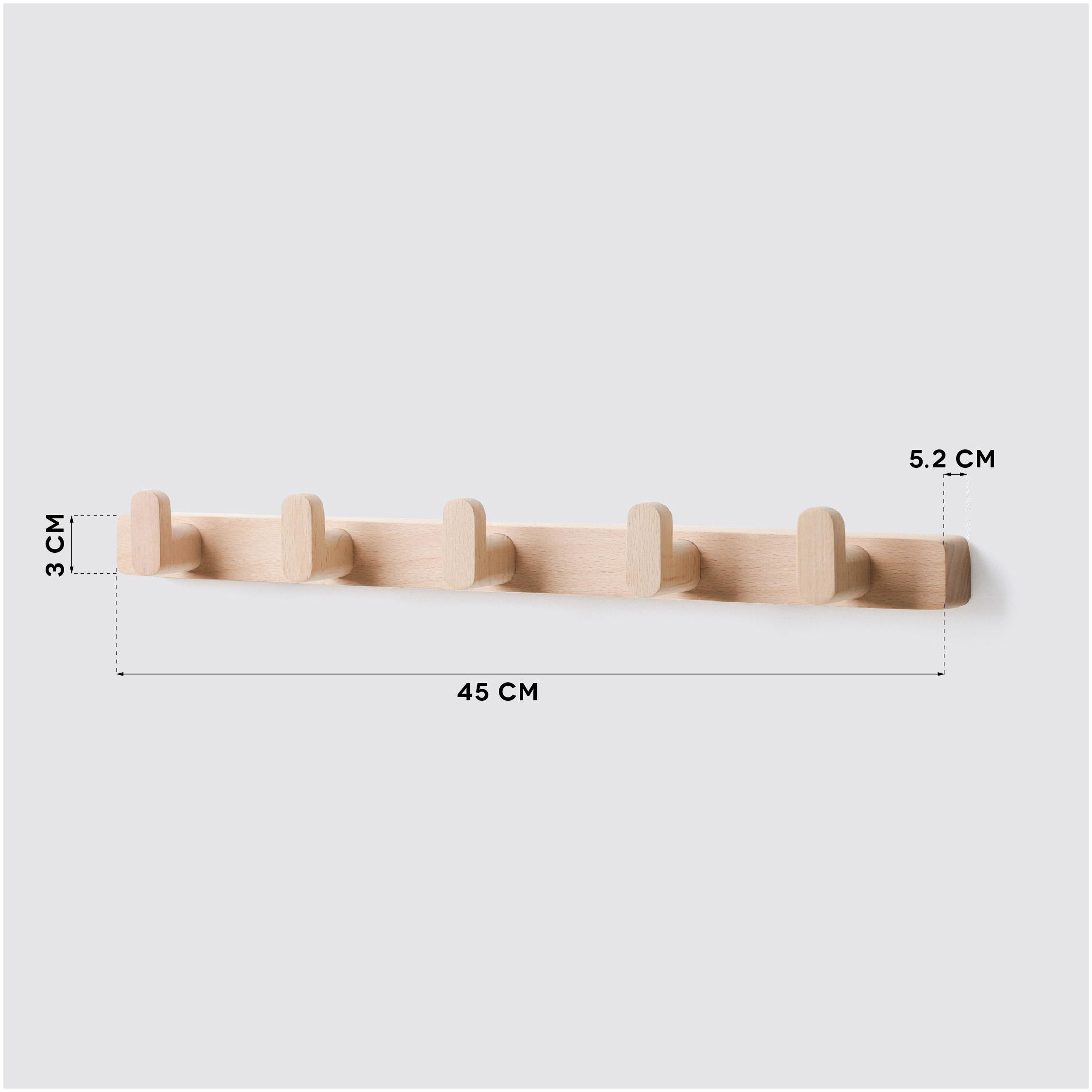 HAB-set 5 Wall Mounted Hanger