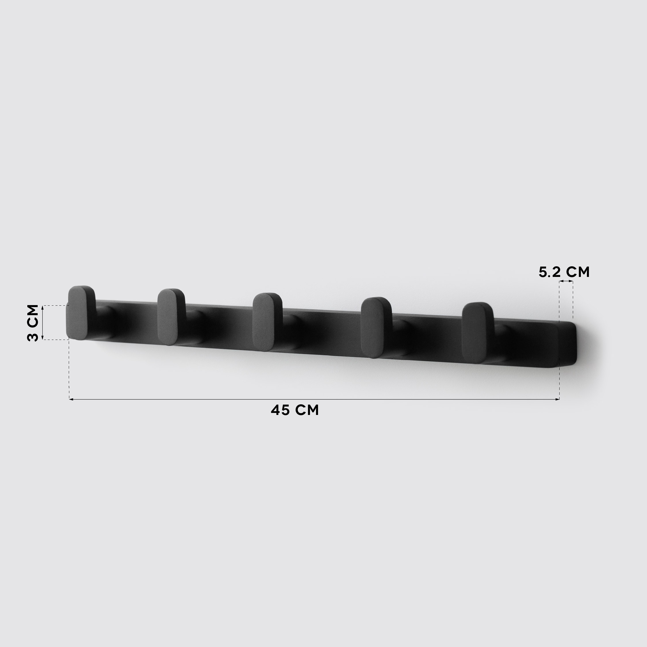 HAB-set 5 Wall Mounted Hanger
