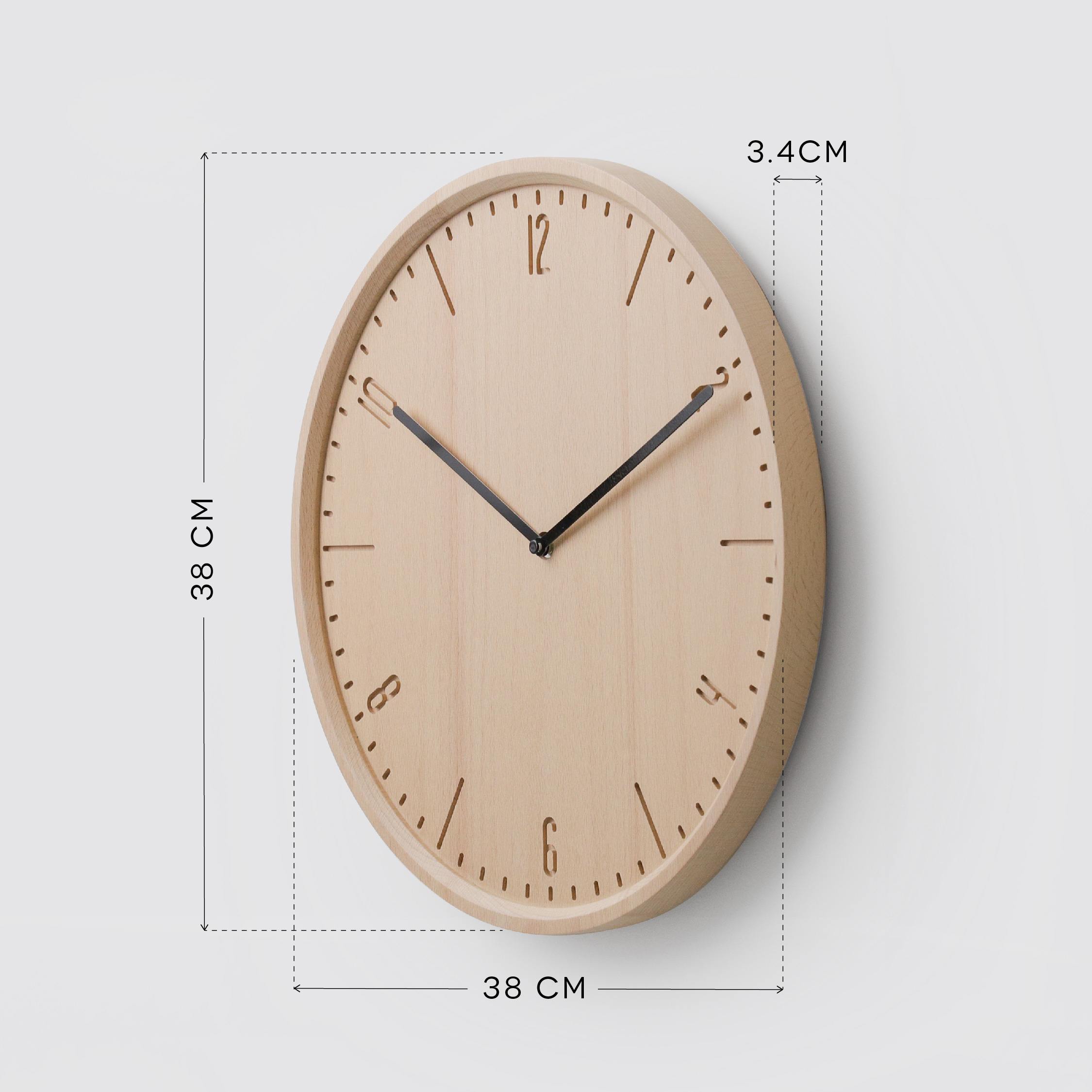 COBY-W 38 cm wall clock
