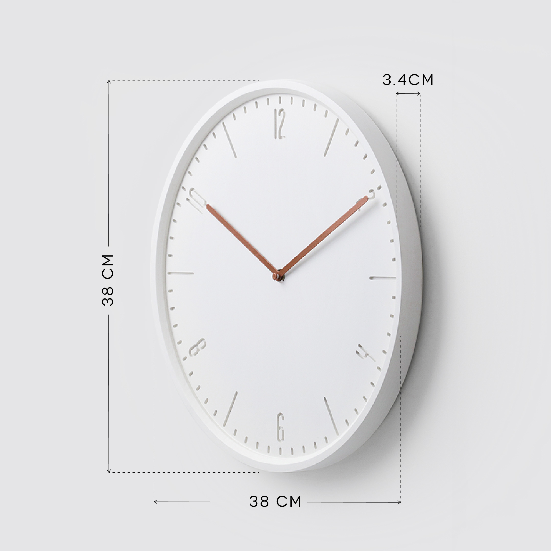 COBY-W 38 cm wall clock