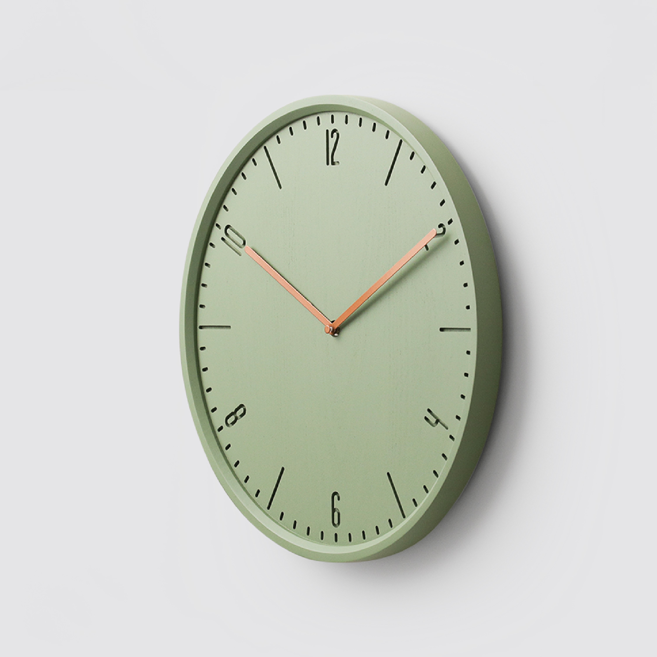 COBY-W 38 Natural B. | Black H. wall clock