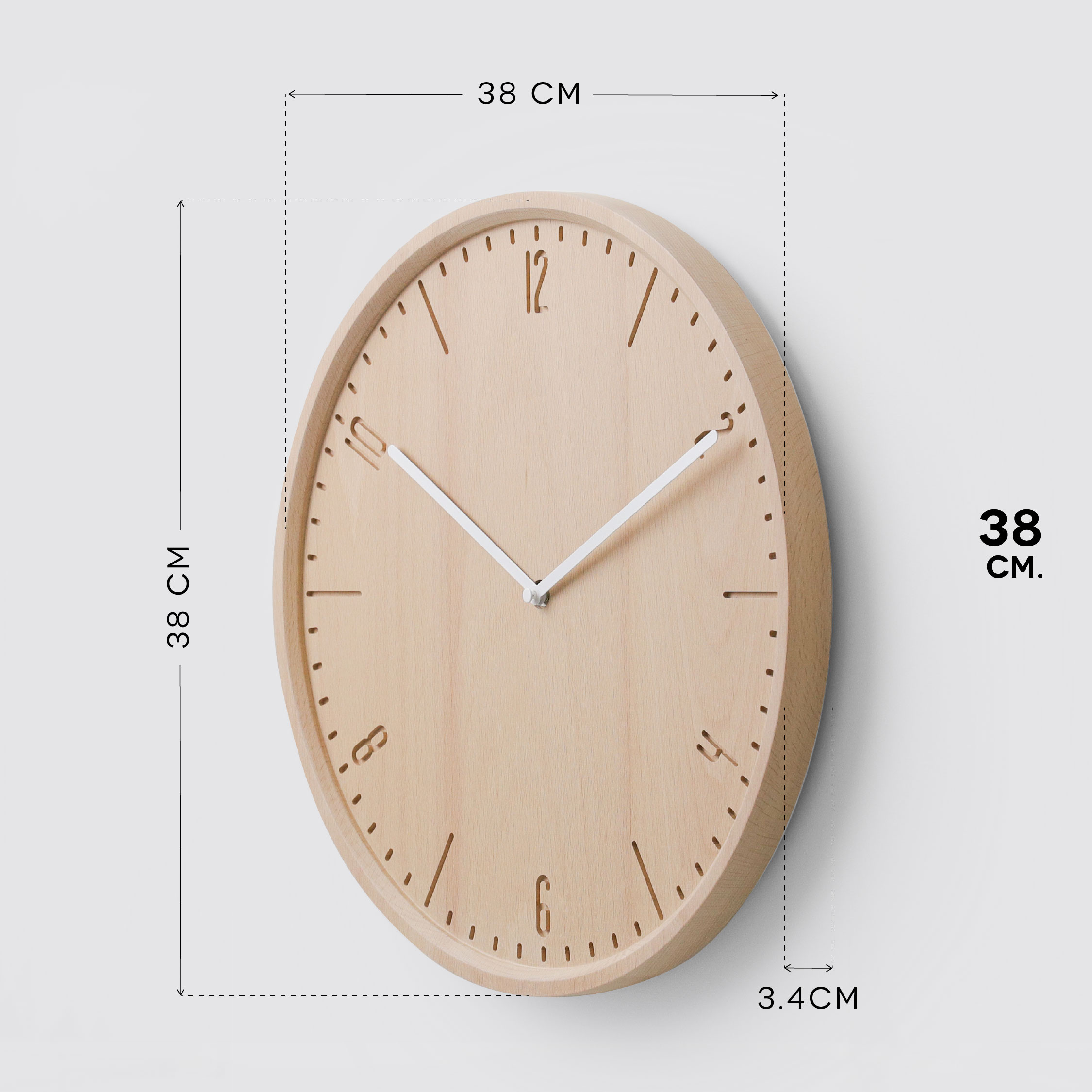 COBY-W 38 wall clock