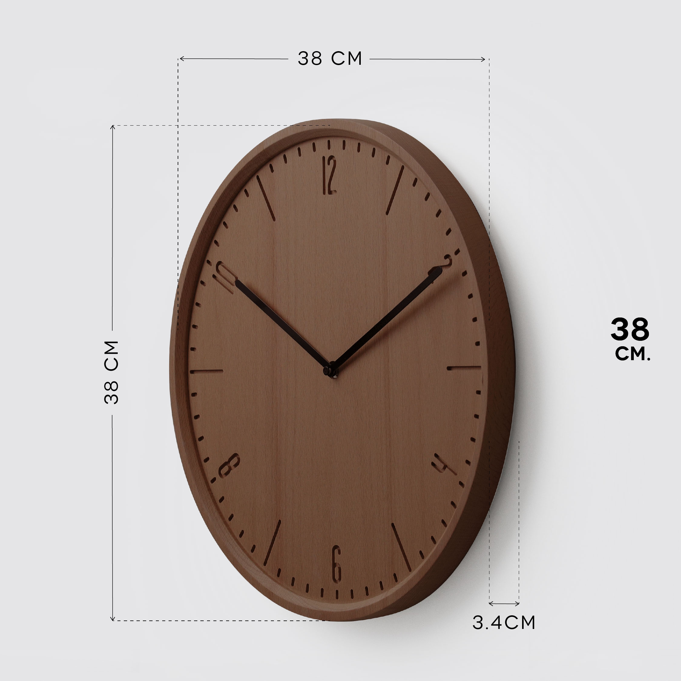 COBY-W 38 wall clock
