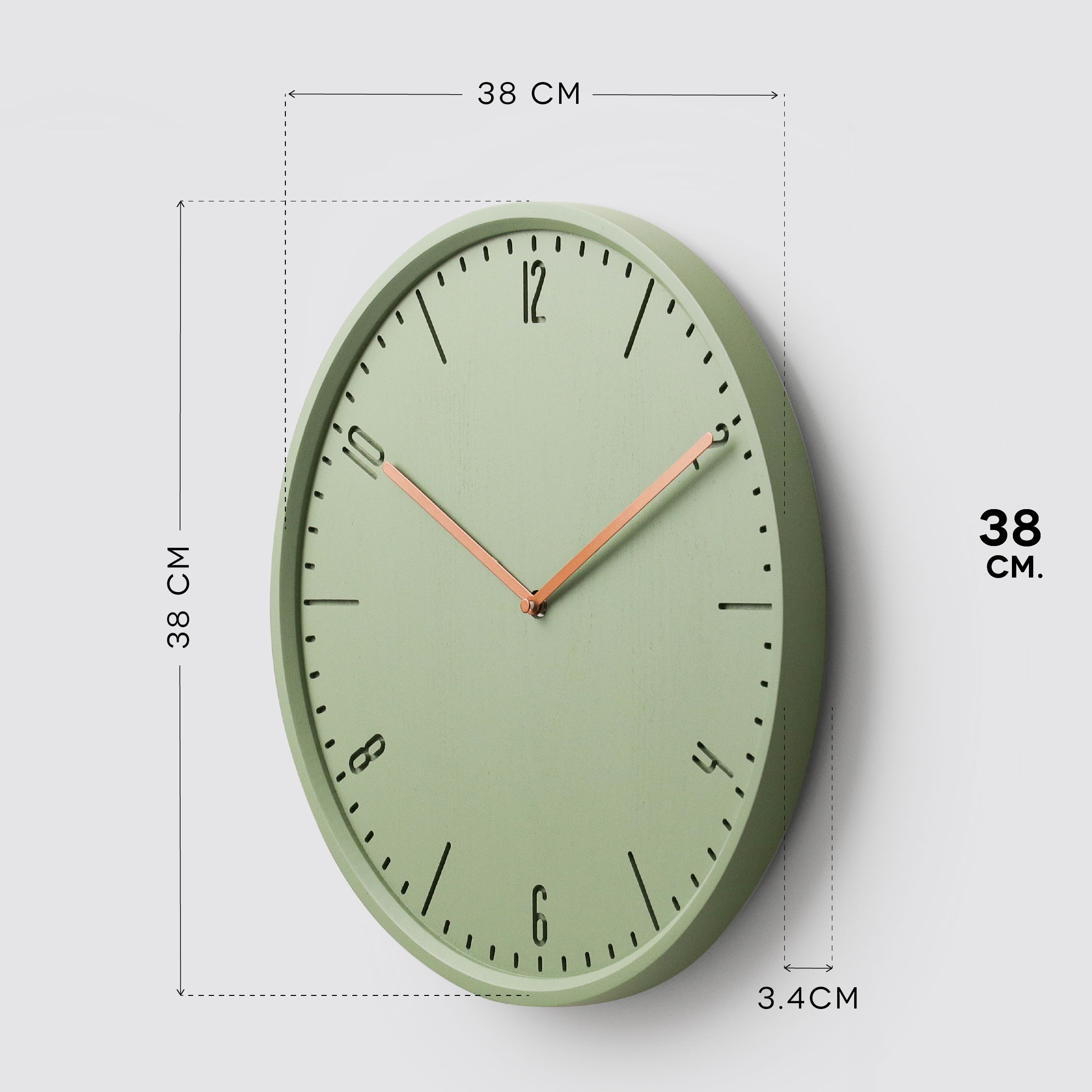 COBY-W 38 wall clock