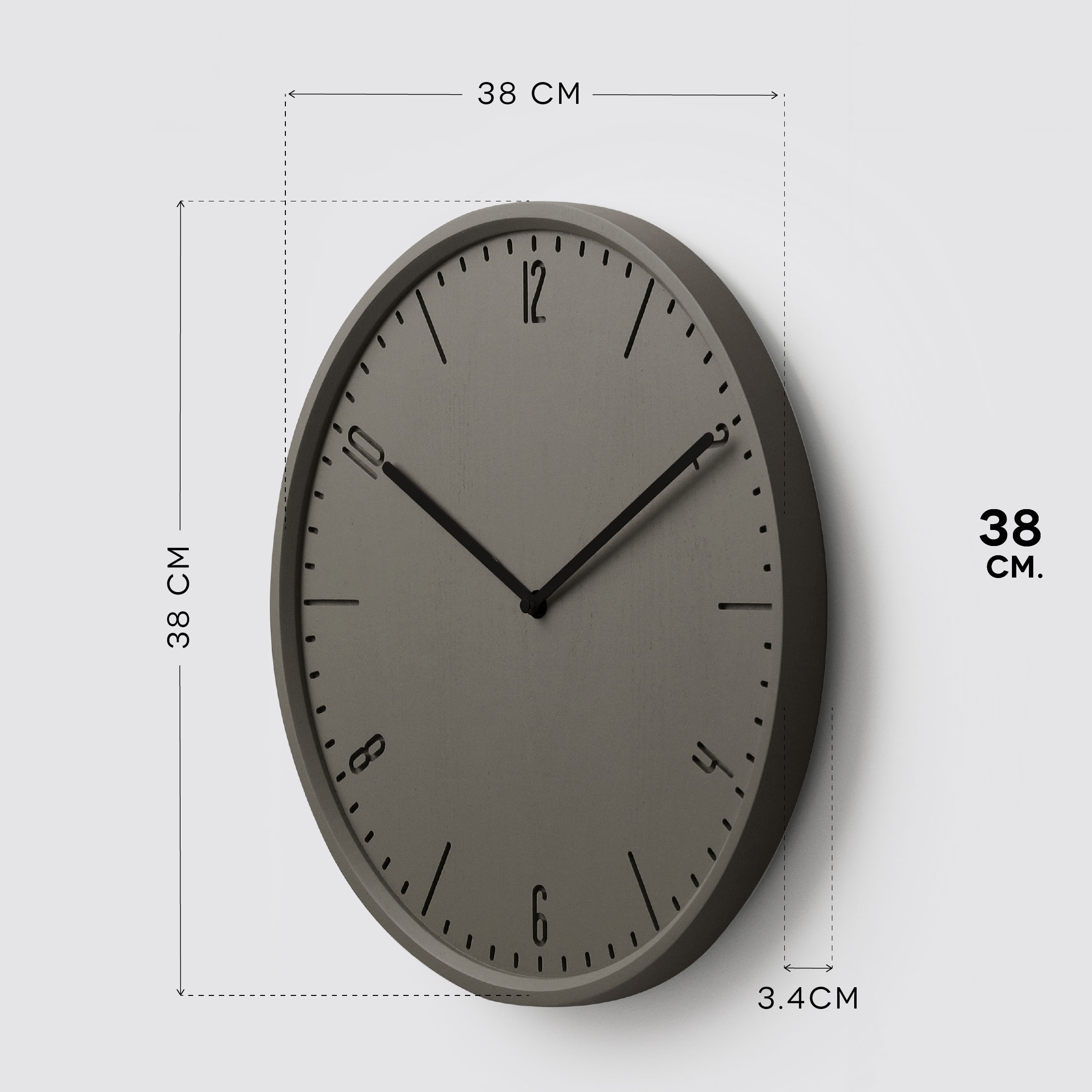 COBY-W 38 wall clock