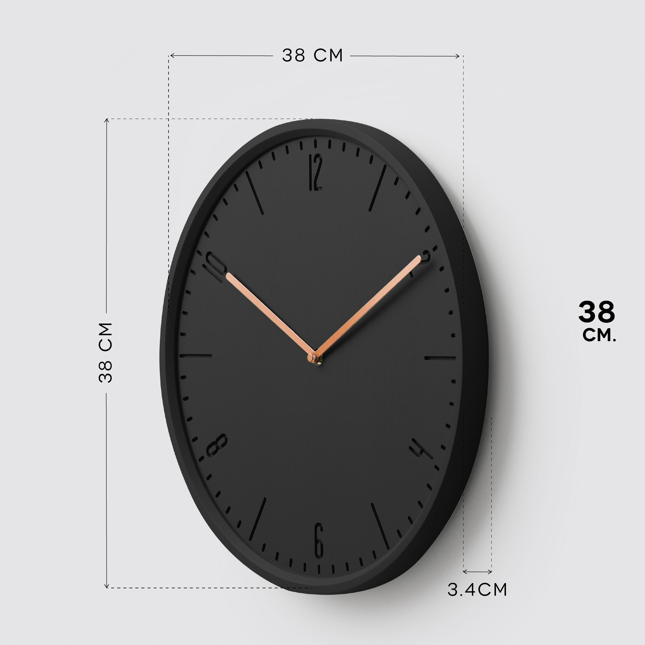 COBY-W 38 wall clock
