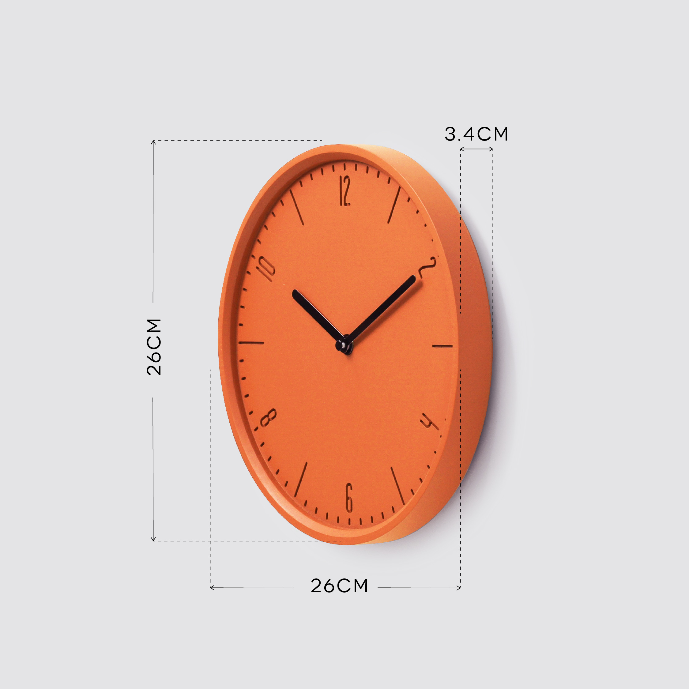 COBY-W 26 cm wall clock