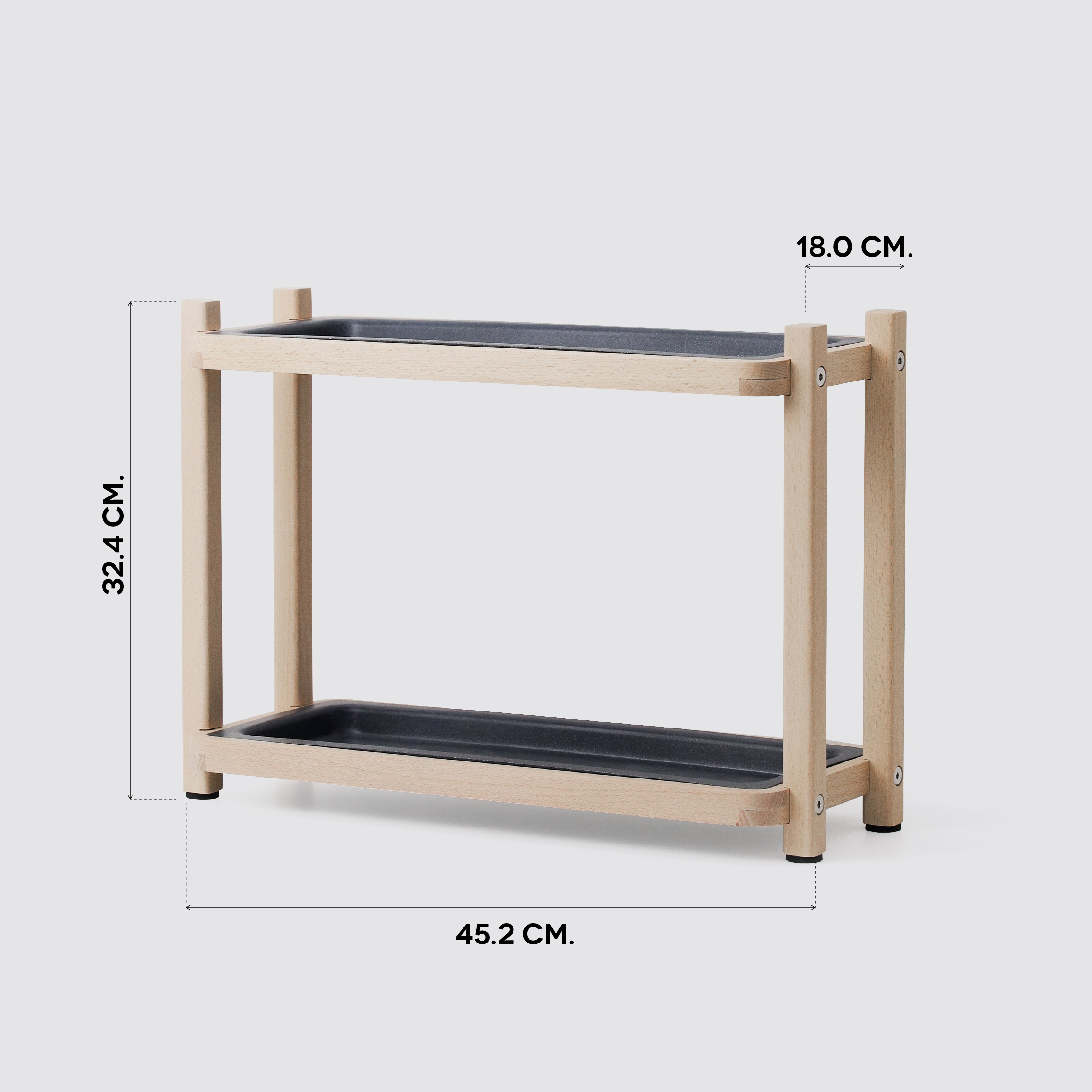 SIMON-Navy Blue body| Tray: Dark Grey+Dark Grey | desktop shelf