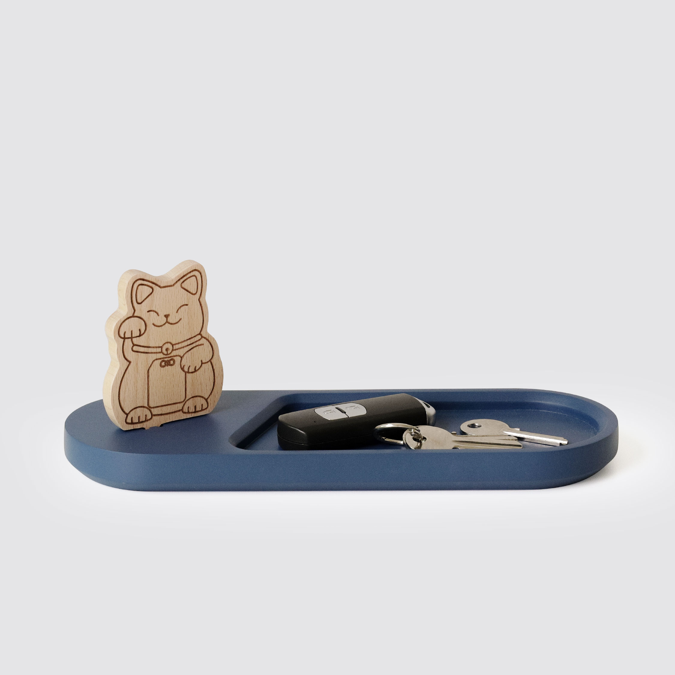 Neko -Navy Blue tray Accessory Organizer Tray