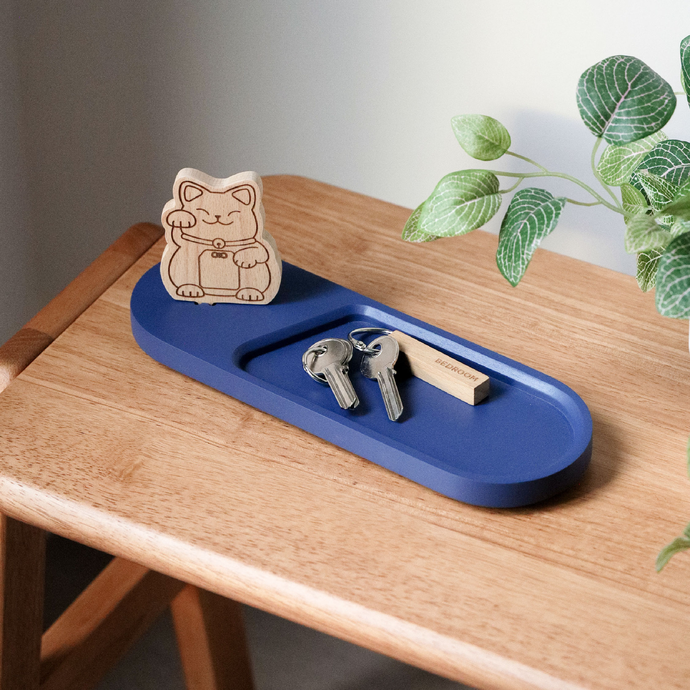 Neko -Navy Blue tray Accessory Organizer Tray